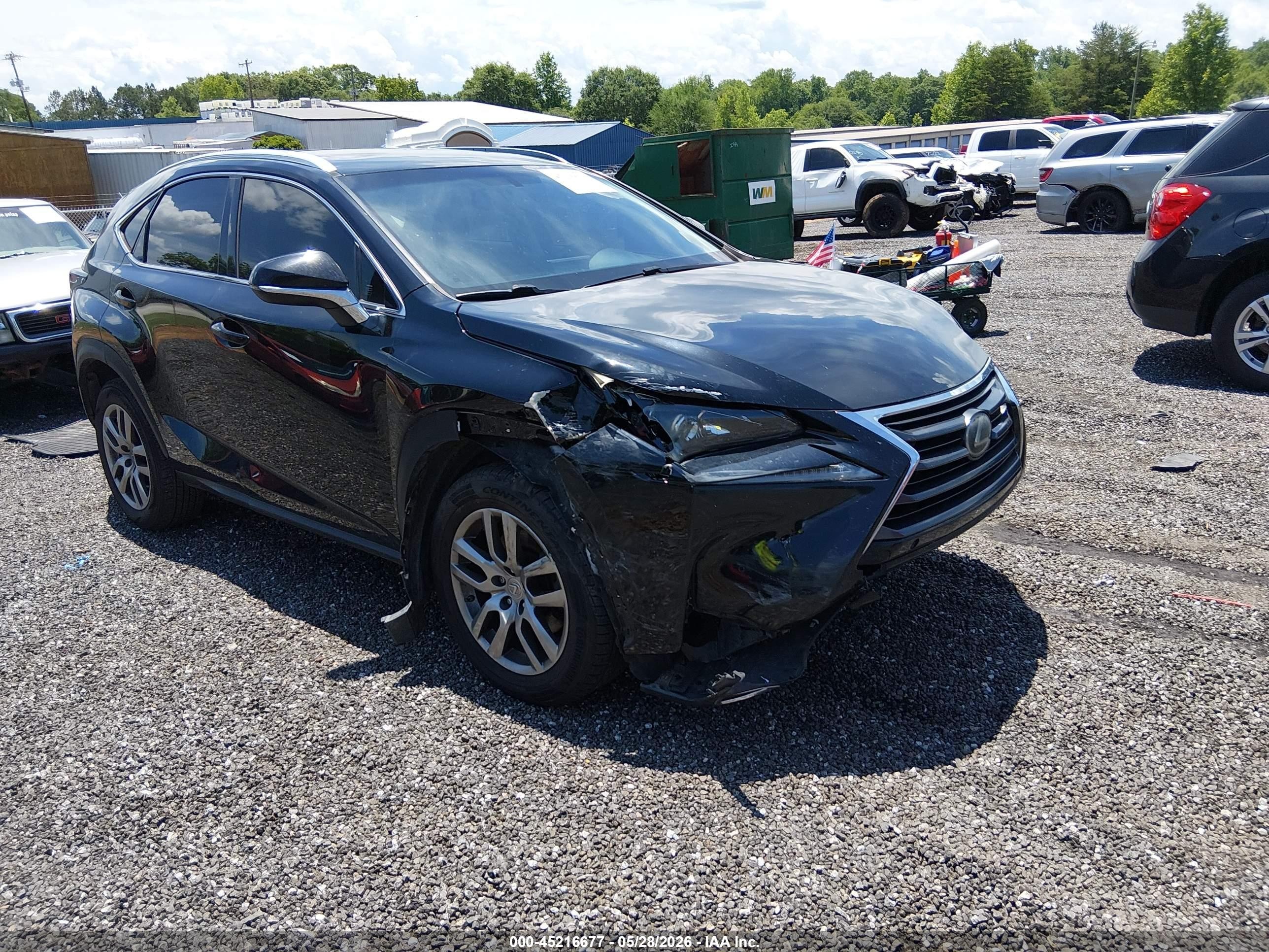 2016 Lexus NX 200t, VIN JTJYARBZ8G2035641 — Front end