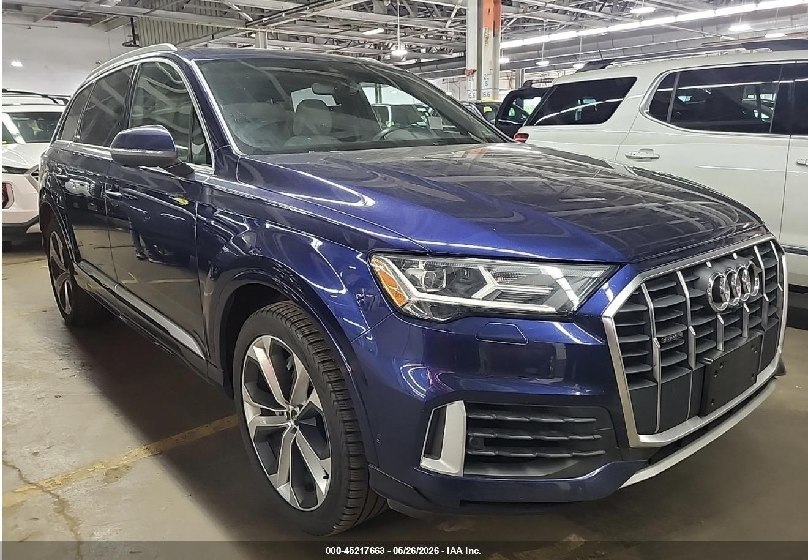 2021 Audi Q7 Premium Plus, VIN WA1LXAF72MD014929 — Фото с аукциона