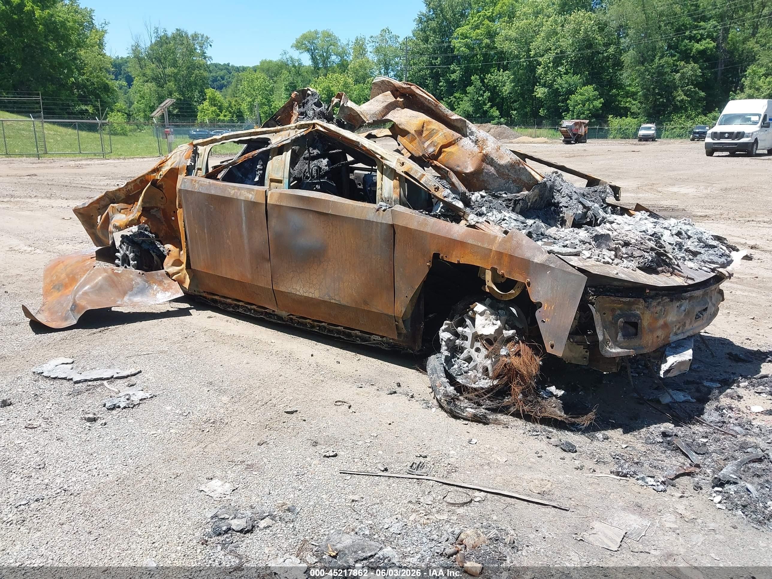 2024 Tesla Cybertruck, VIN 7G2CEHED9RA056777 — Burn