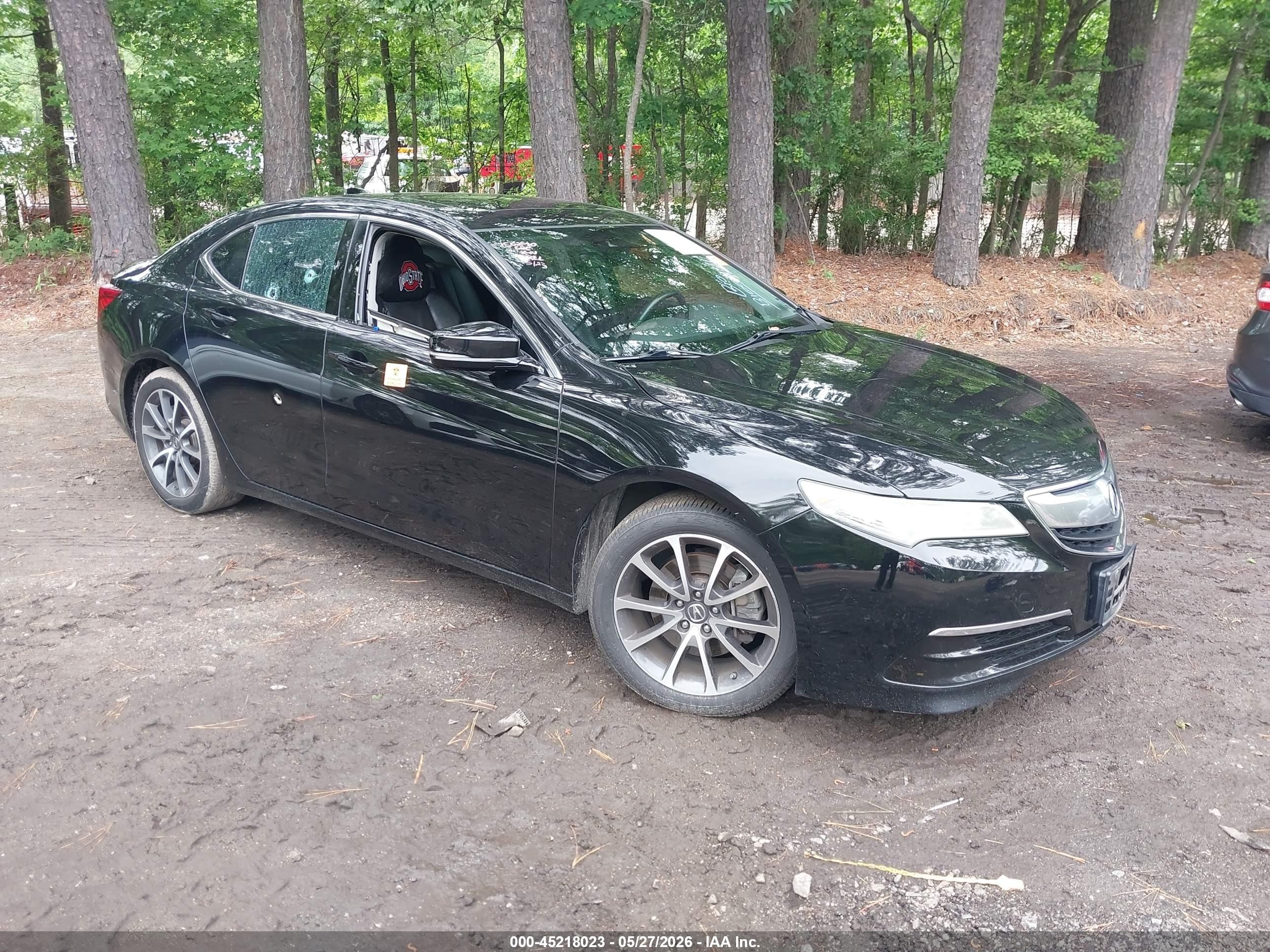 2015 Acura TLX Technology, VIN 19UUB3F51FA002666 — Biohazard / chemical