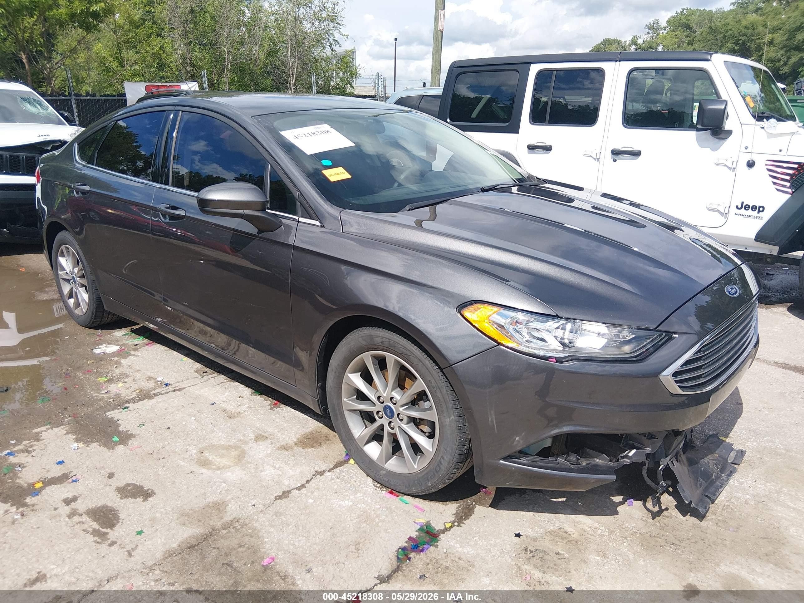 2017 Ford Fusion SE, VIN 3FA6P0H72HR200726 — Fresh water flood