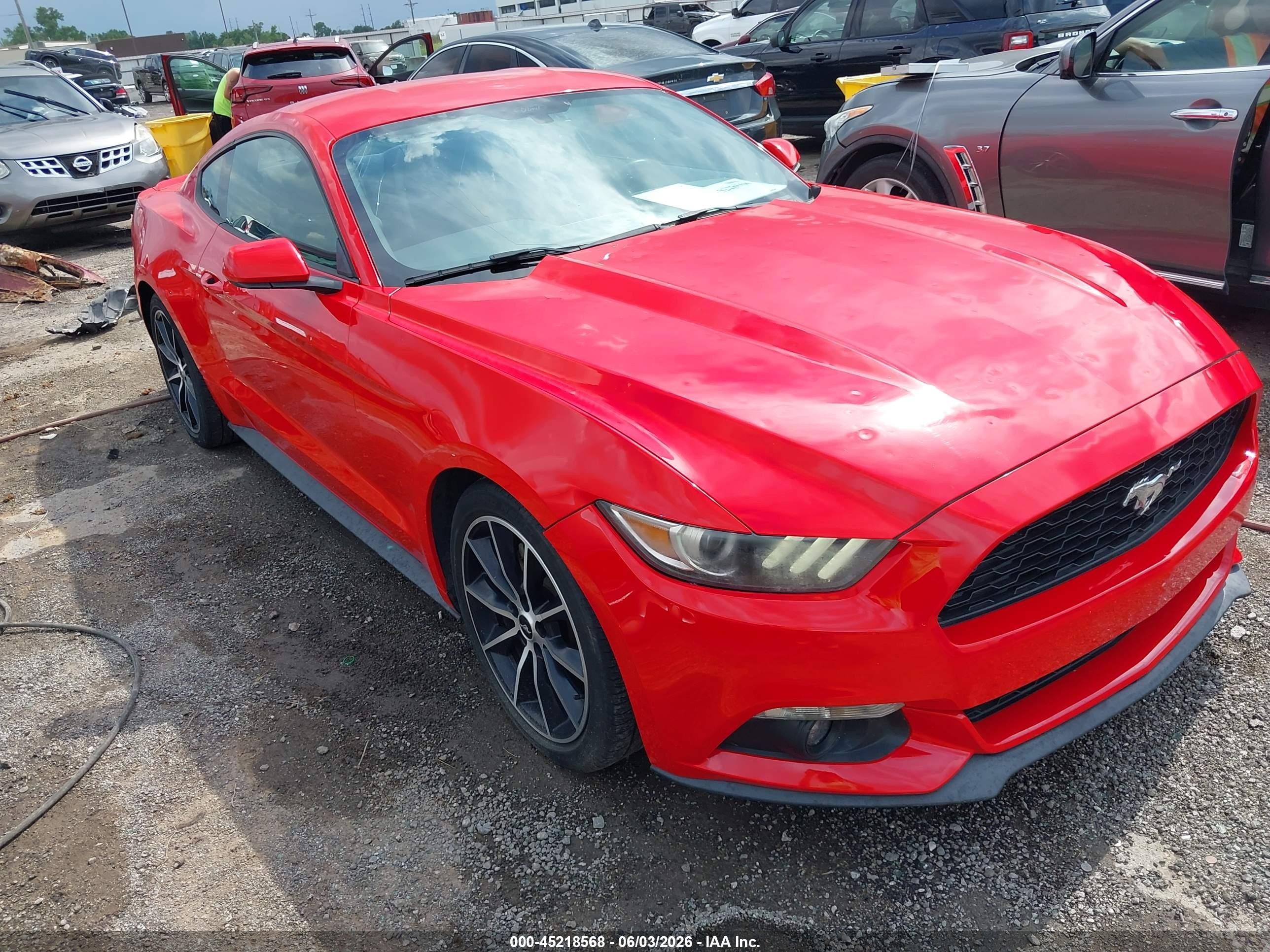 2017 Ford Mustang EcoBoost, VIN 1FA6P8TH2H5316817 — Hail