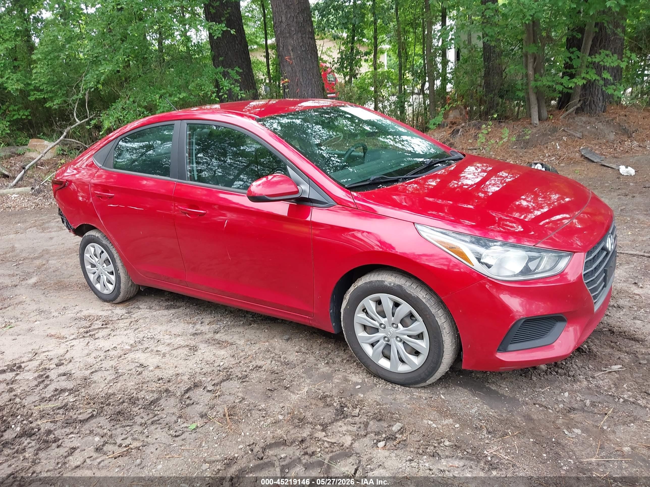 2022 Hyundai Accent SE, VIN 3KPC24A63NE166559 — Rear end