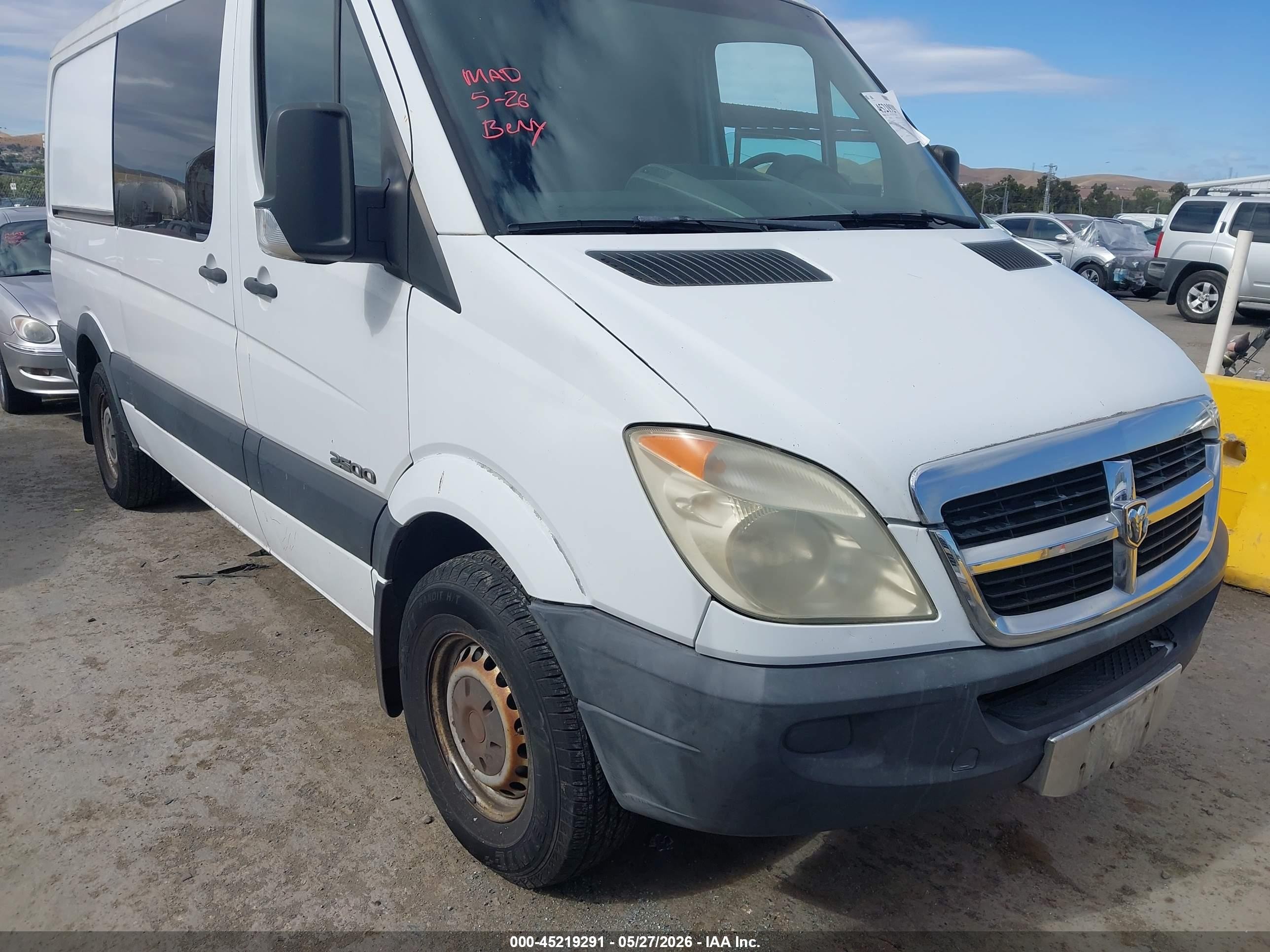 2008 Dodge Sprinter, VIN WD0PE745685242036 — Обычный износ