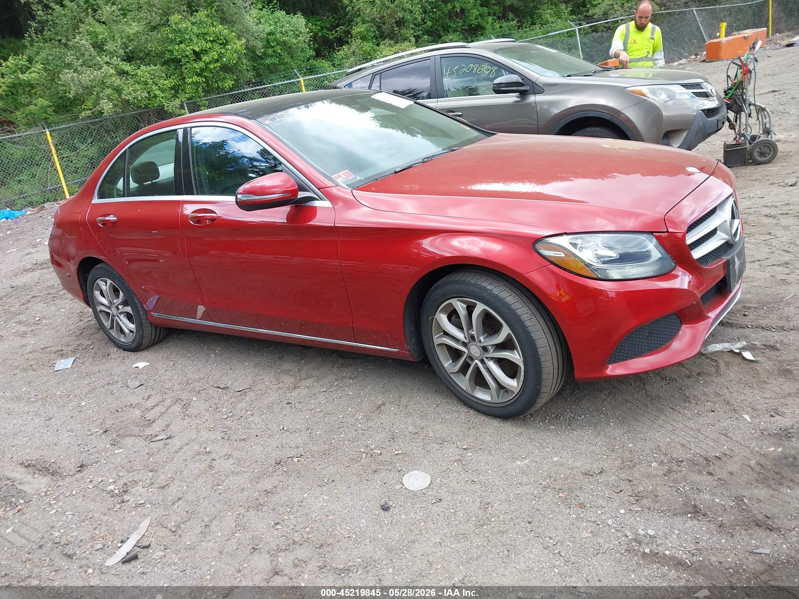 2016 Mercedes-Benz C 300 Sport, VIN 55SWF4KB1GU120446 — Rear end