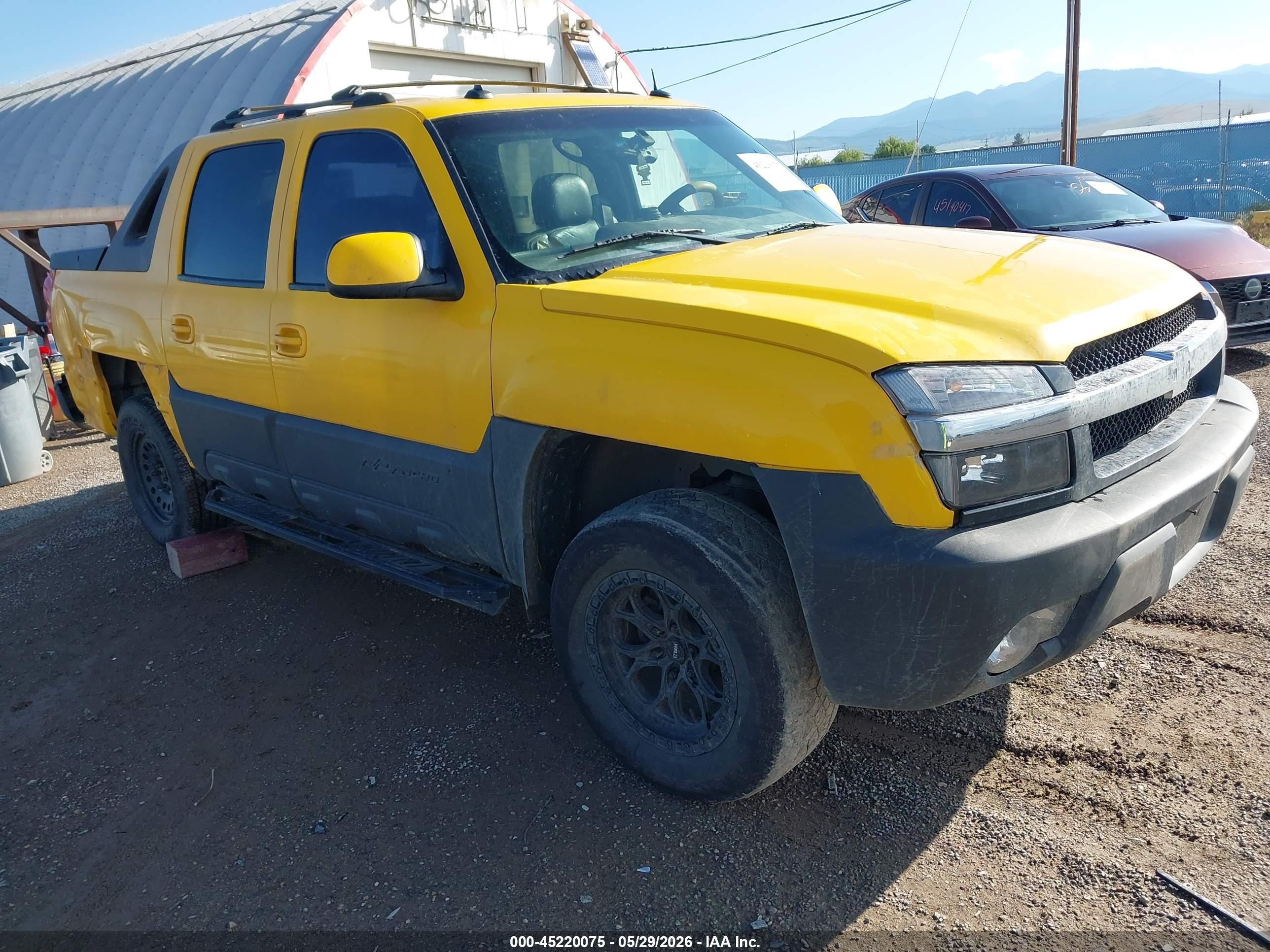 2003 Chevrolet Avalanche, VIN 3GNEK13T73G265842 — Rear end