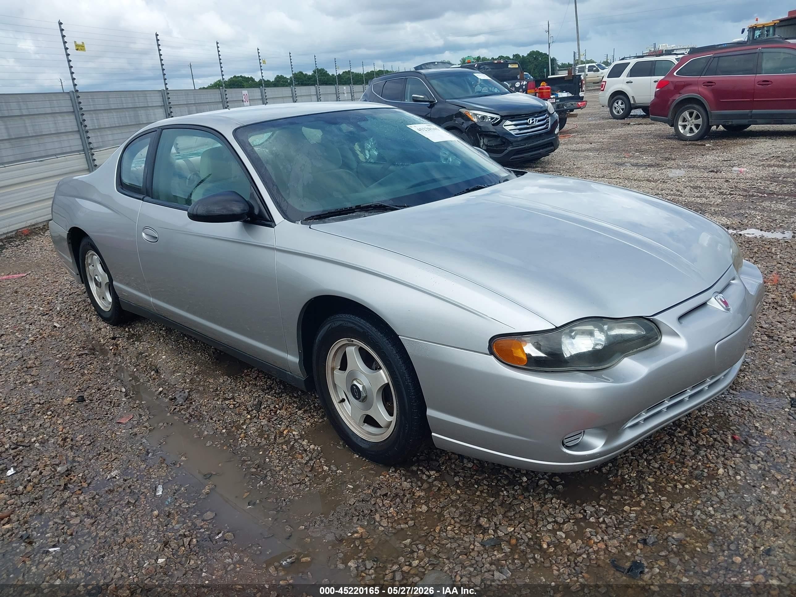 2005 Chevrolet Monte Carlo LS, VIN 2G1WW12E859166179 — Зад