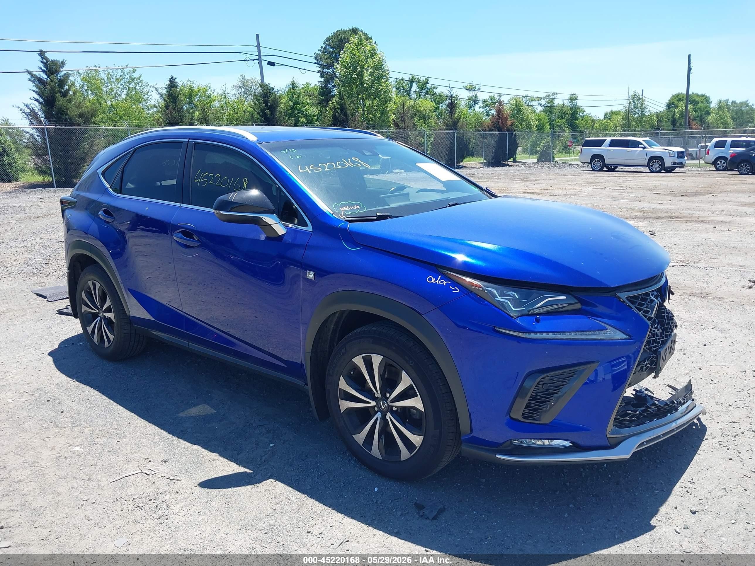2018 Lexus NX 300 F Sport, VIN JTJBARBZ1J2158985 — Front end