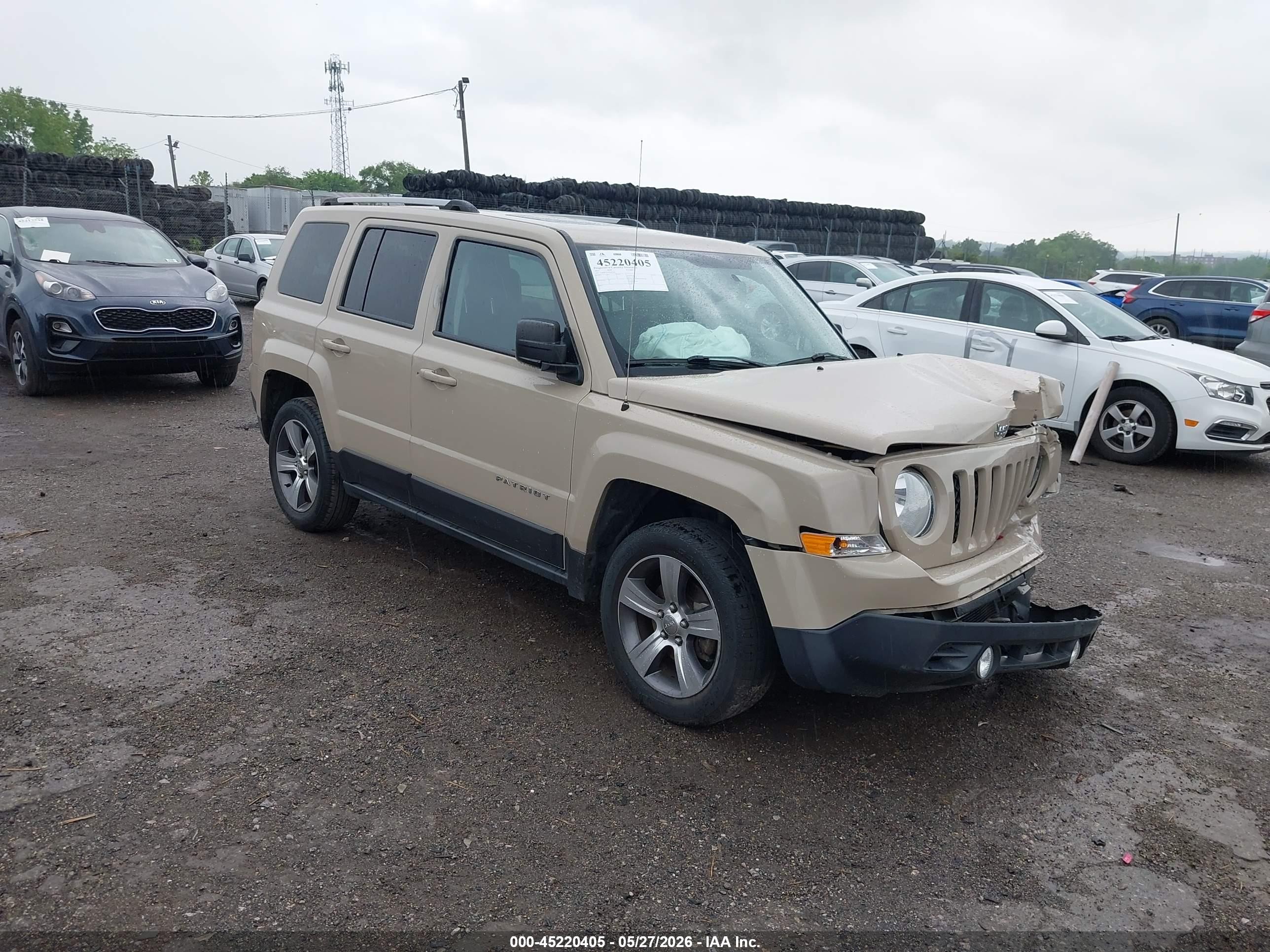 2017 Jeep Patriot High Altitude, VIN 1C4NJPFA1HD187166 — Front end