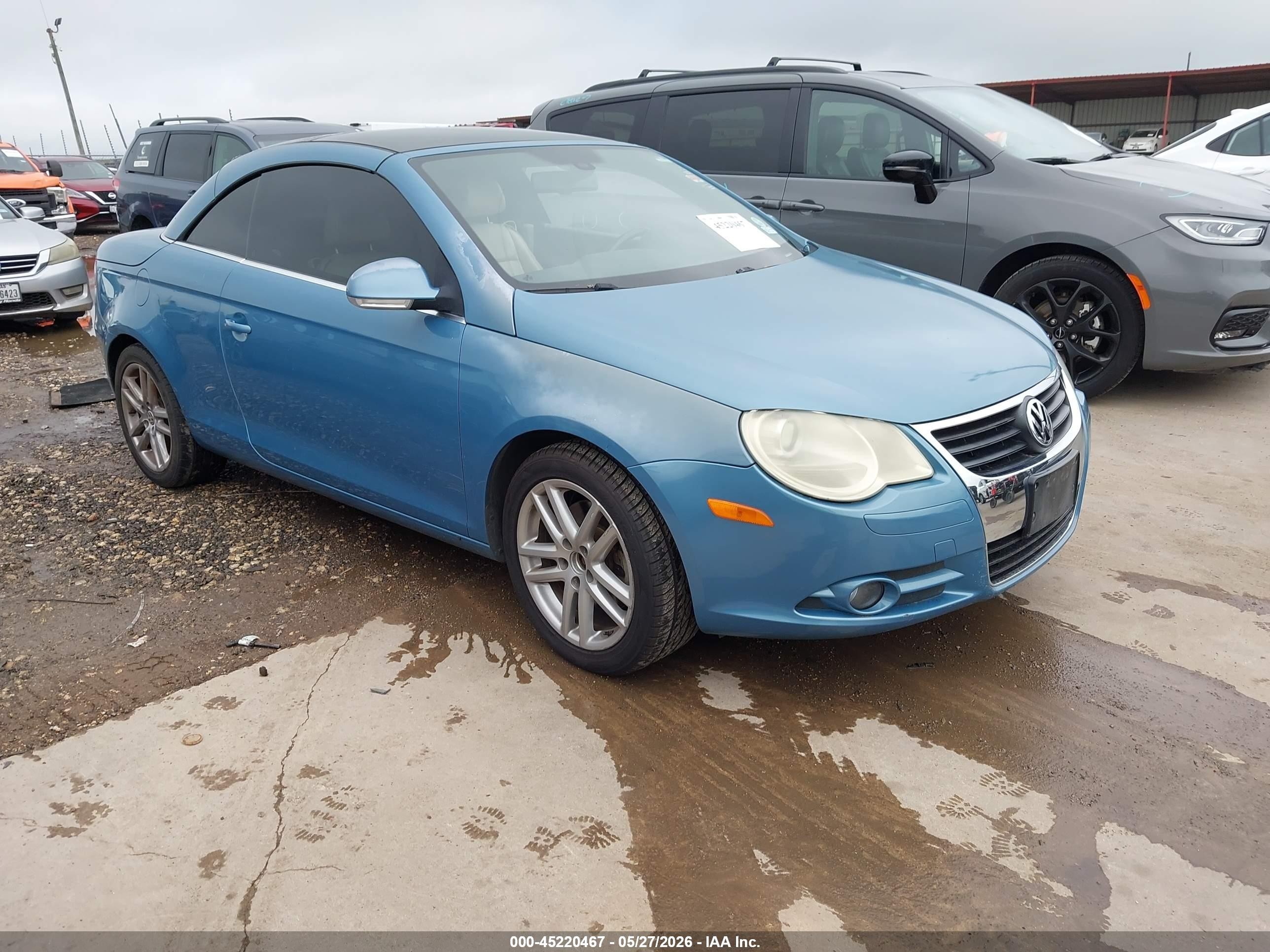 2008 Volkswagen Eos Lux, VIN WVWFA71F98V001925 — Water / flood