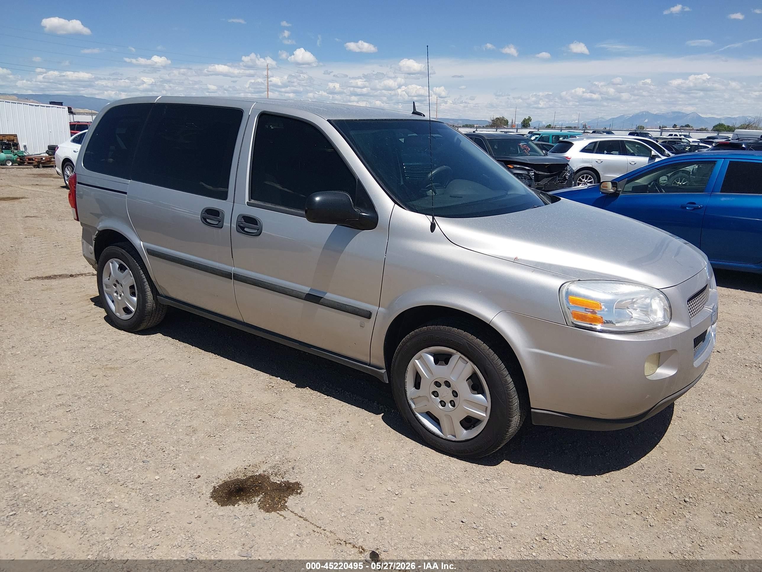 2008 Chevrolet Uplander LS, VIN 1GNDU23138D126158 — Rear end