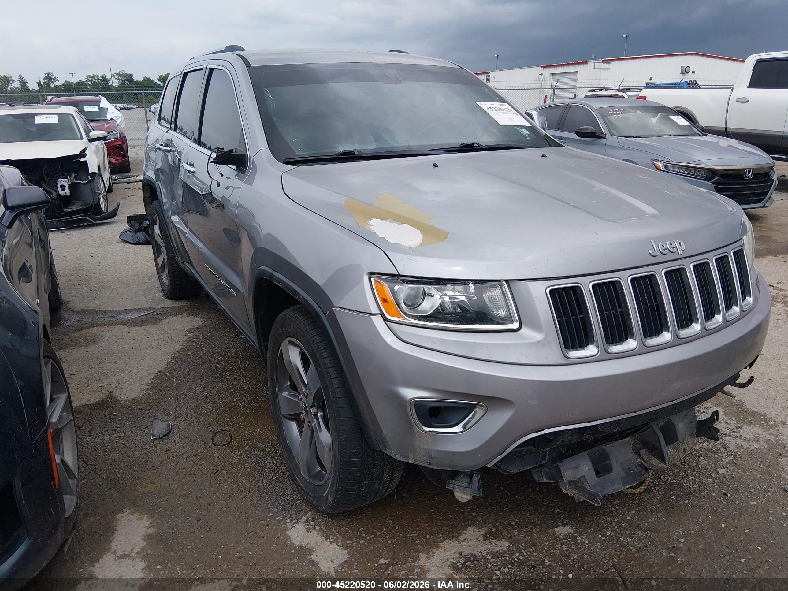 2015 Jeep Grand Cherokee Limited, VIN 1C4RJEBGXFC185225 — Fresh water flood