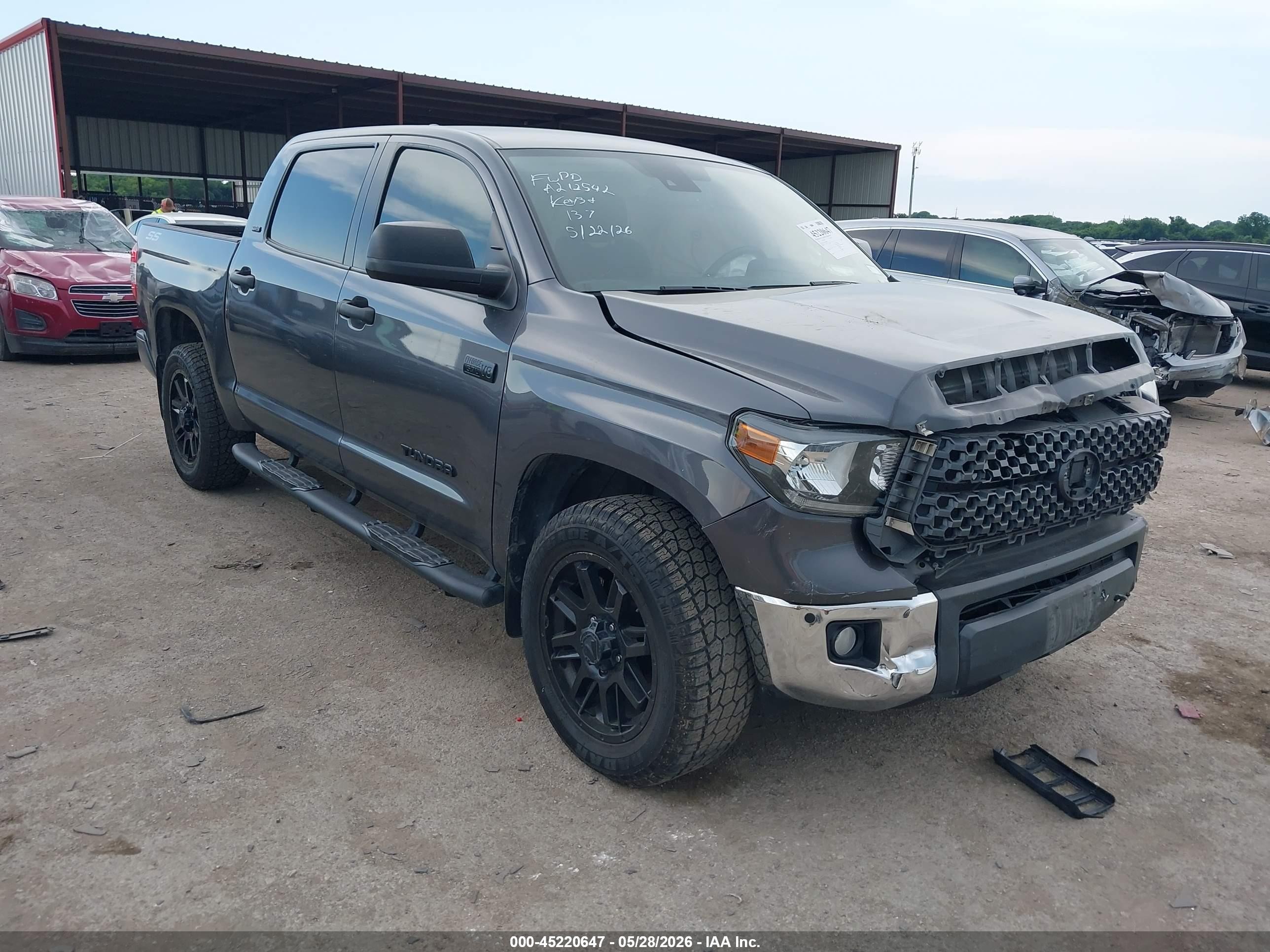 2021 Toyota Tundra SR5, VIN 5TFEY5F1XMX288943 — Front end