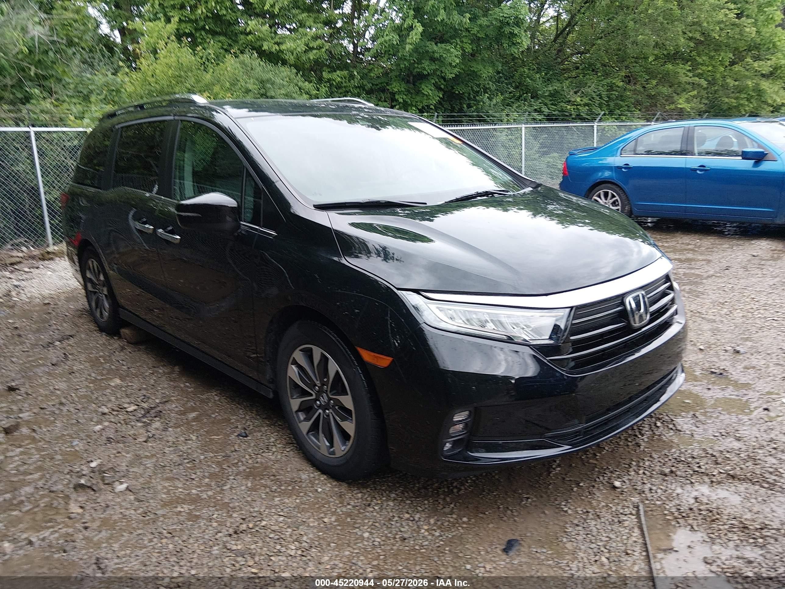 2021 Honda Odyssey EX-L, VIN 5FNRL6H70MB016757 — Fresh water flood