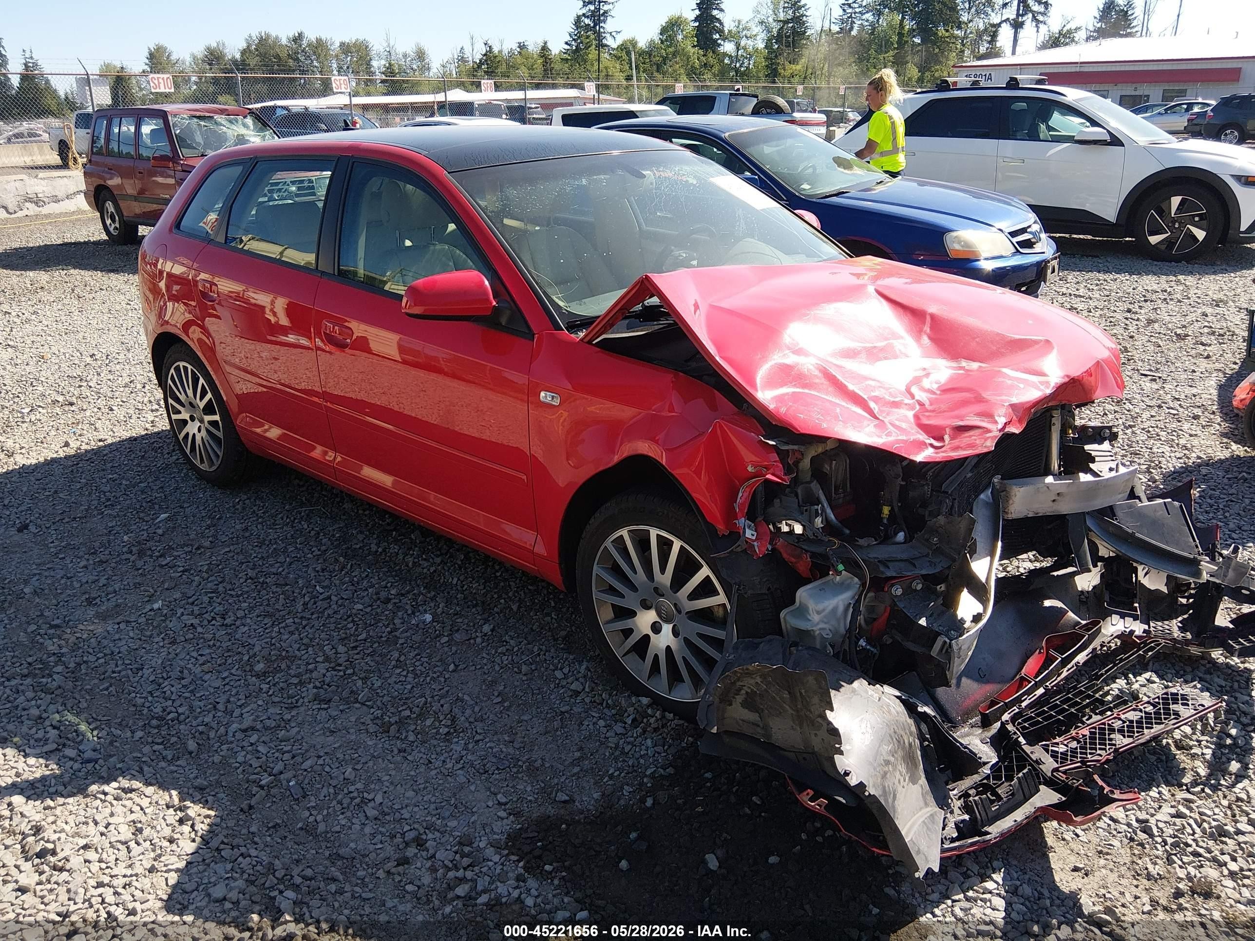 2008 Audi A3, VIN WAUNF78P68A142497 — Перед