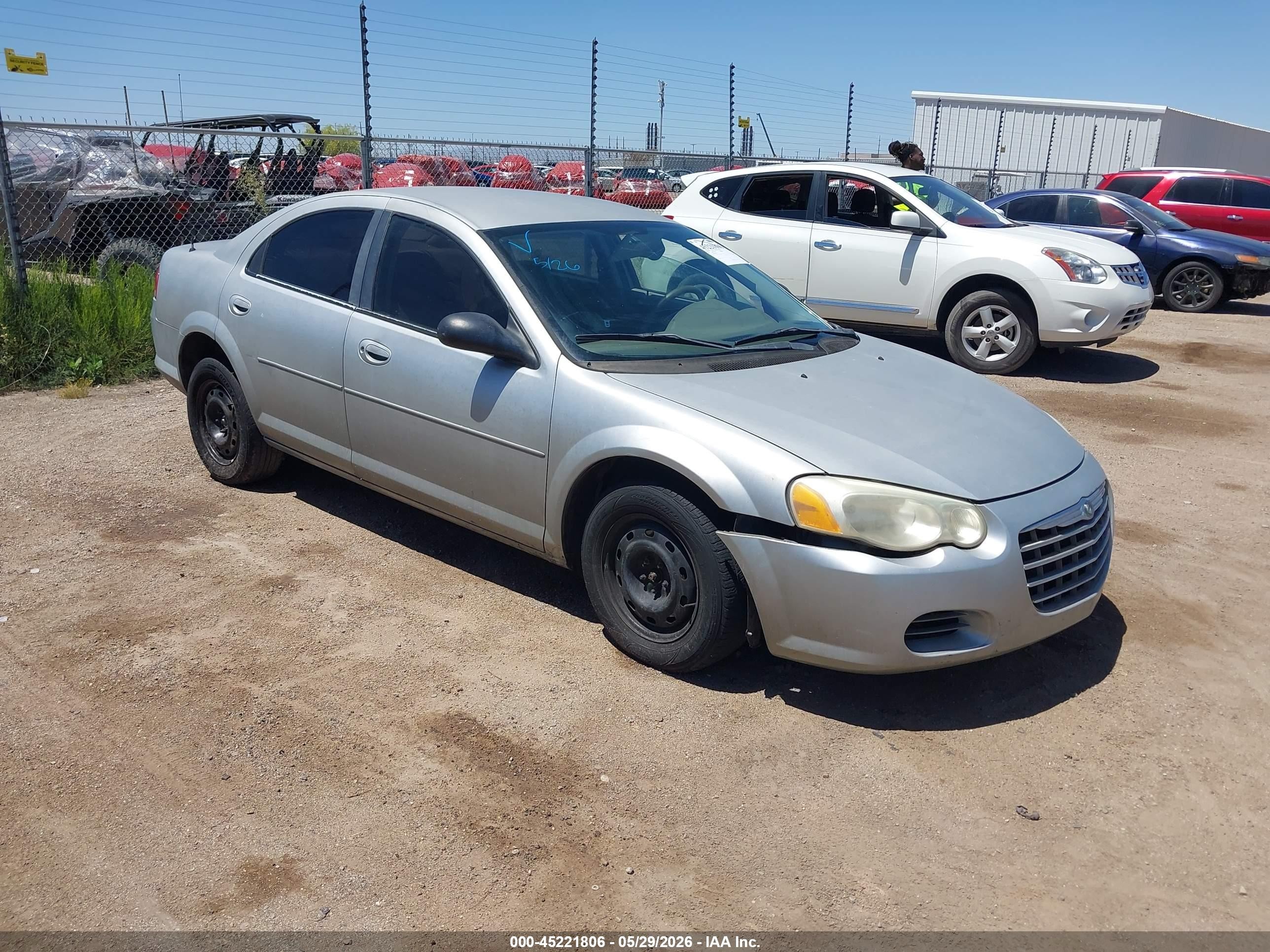 2004 Chrysler Sebring LX, VIN 1C3EL46R84N375240 — Front end
