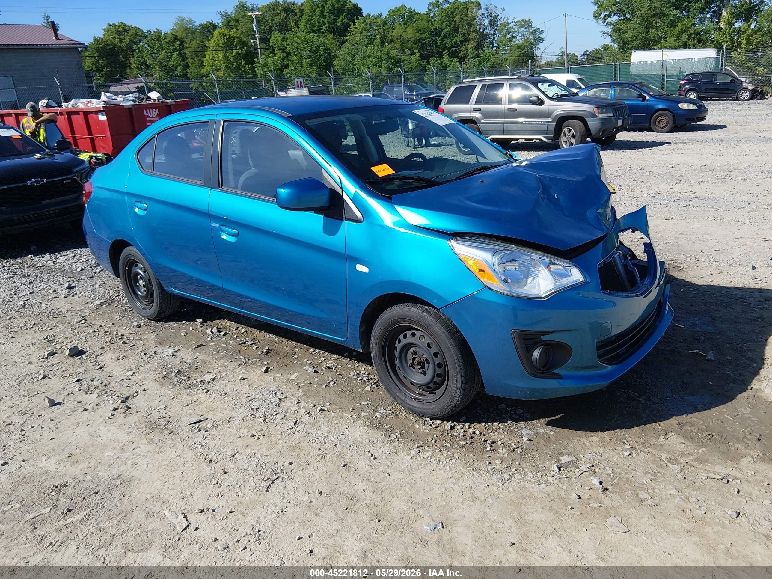 2017 Mitsubishi Mirage ES, VIN ML32F3FJ9HHF12688 — Front end