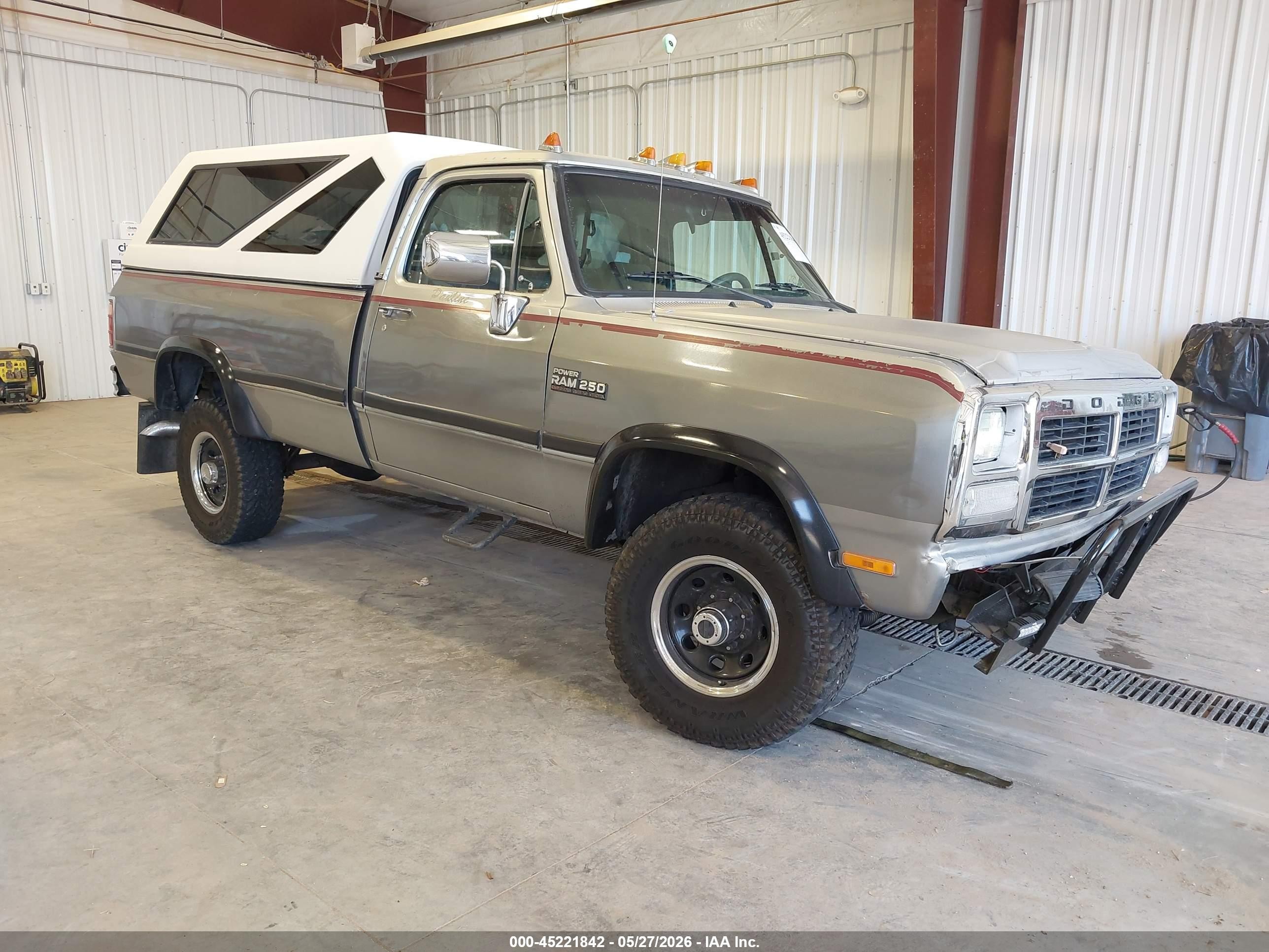1993 Dodge D/W 250, VIN 1B7KM26C2PS252664 — Not stated