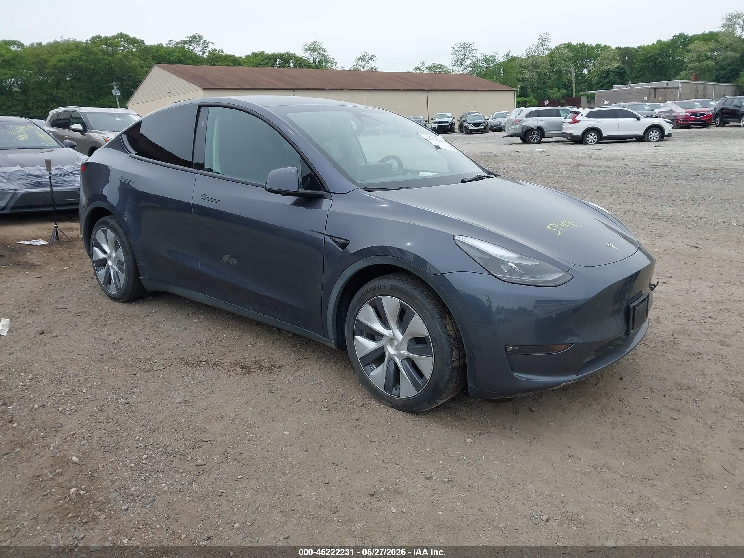 2023 Tesla Model Y Long Range, VIN 7SAYGDEE8PF845638 — Water / flood
