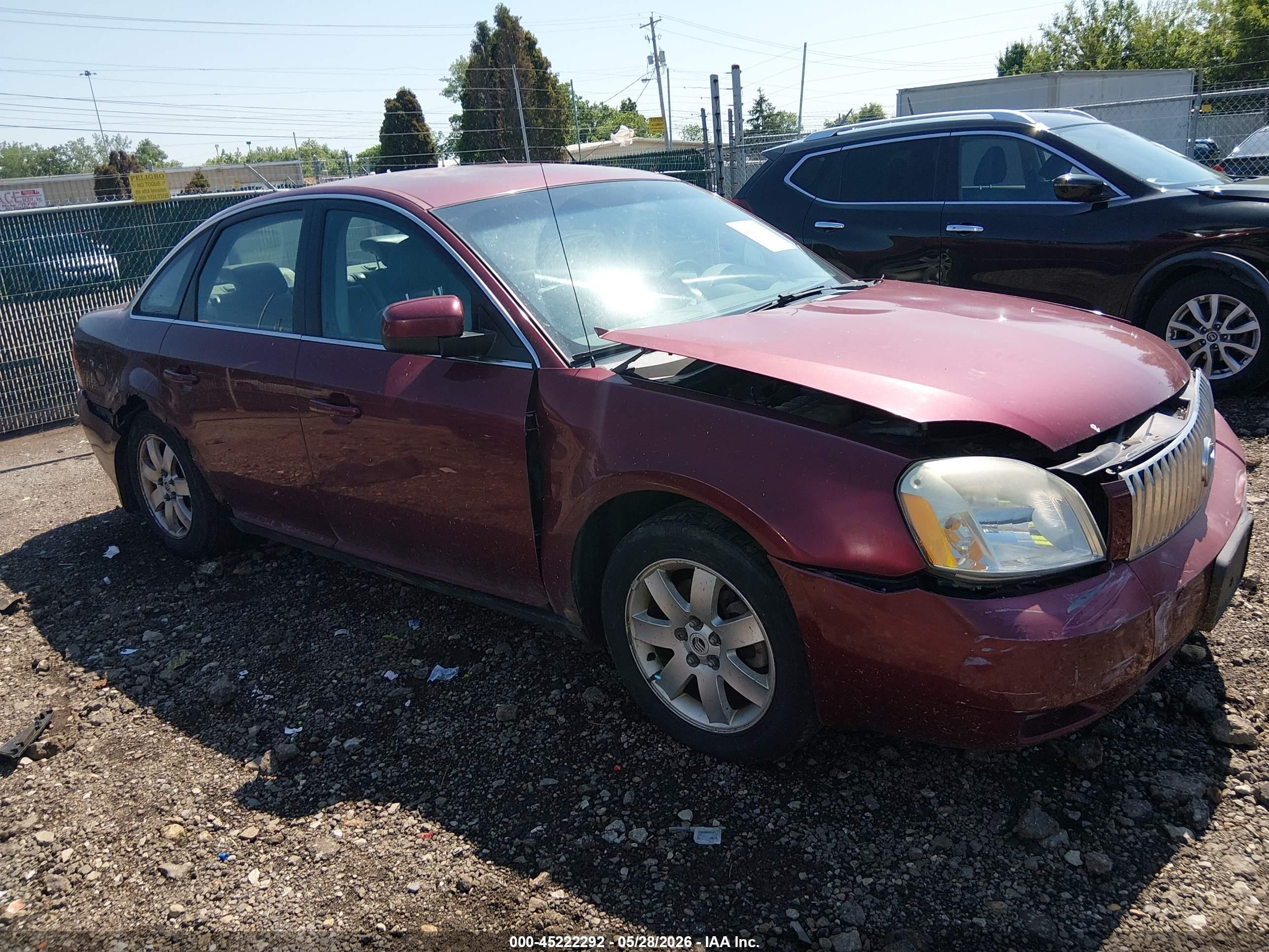 2007 Mercury Montego, VIN 1MEHM40117G606060 — Front end