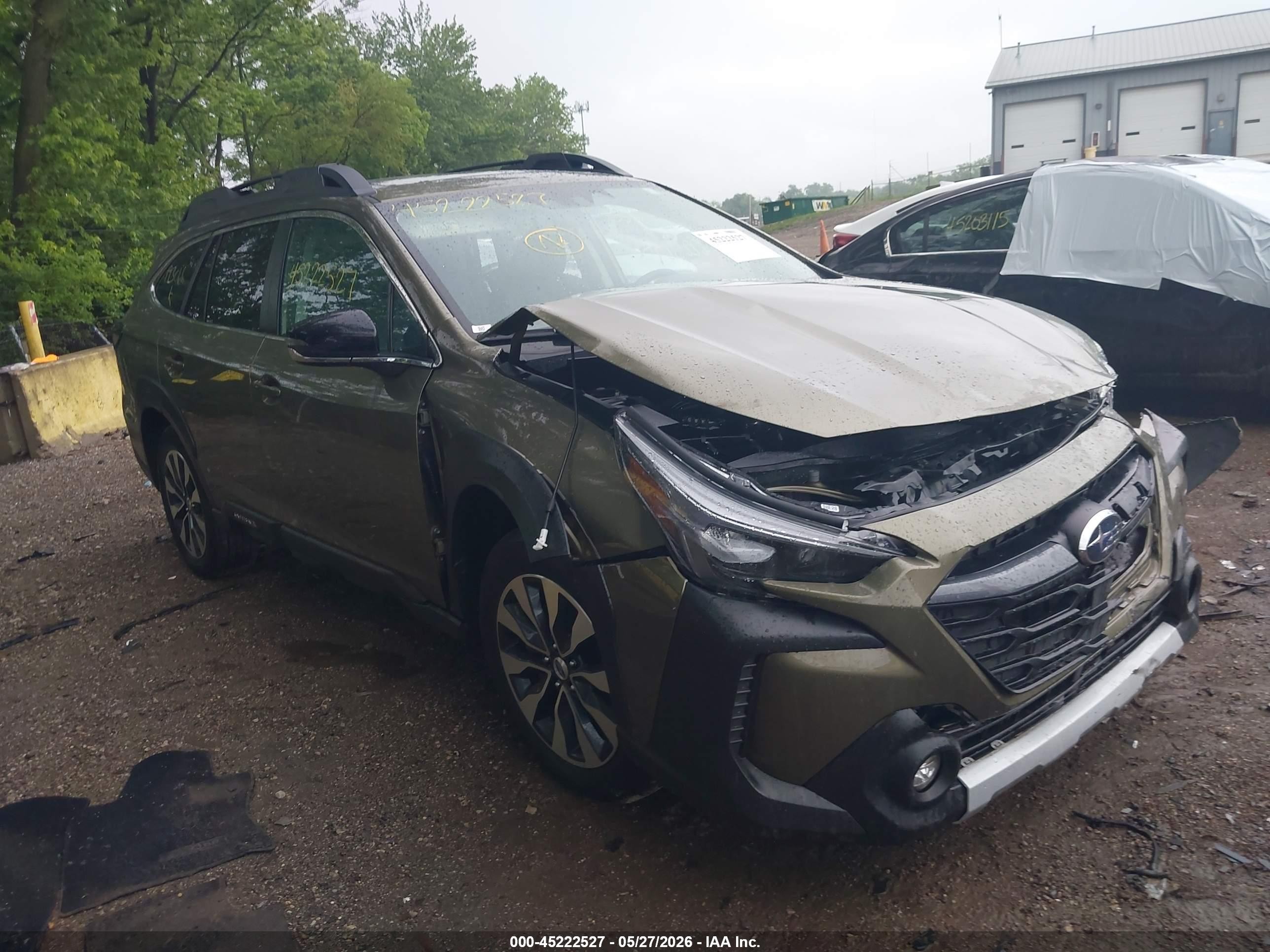 2023 Subaru Outback Limited, VIN 4S4BTANC9P3193066 — Front end