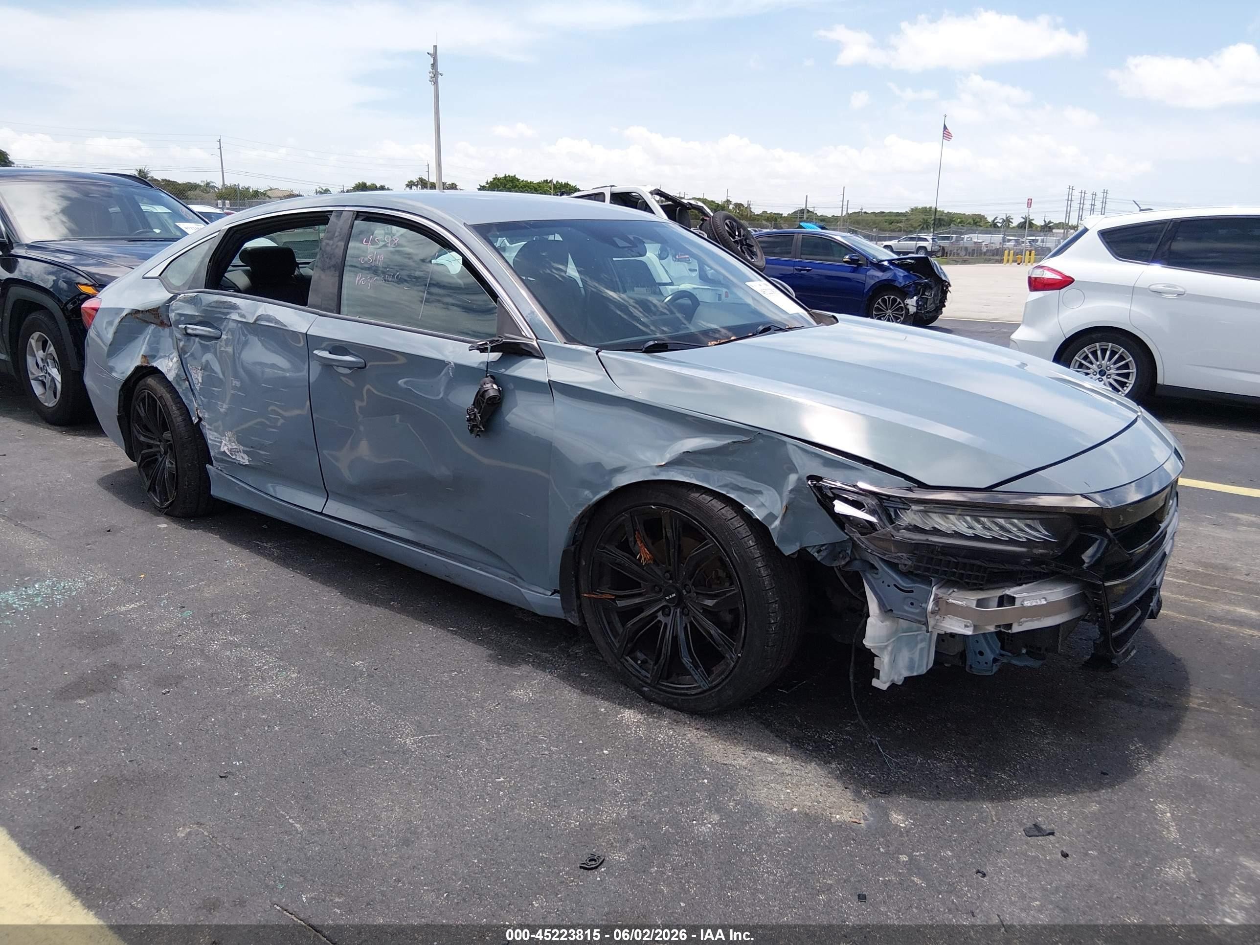 2021 Honda Accord Sport, VIN 1HGCV1F37MA028031 — Side