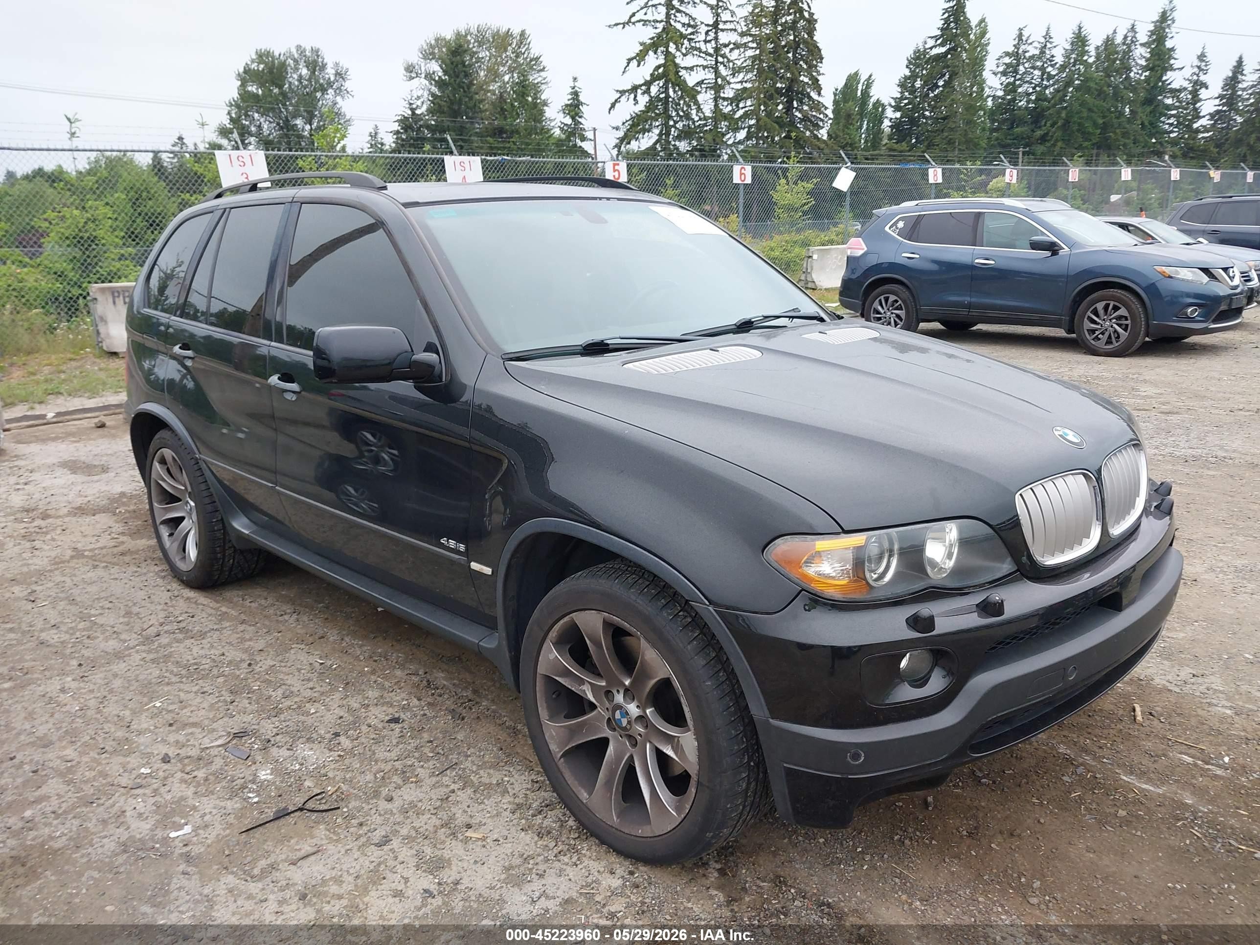 2005 BMW X5 4.8is, VIN 5UXFA93535LE83316 — Зад