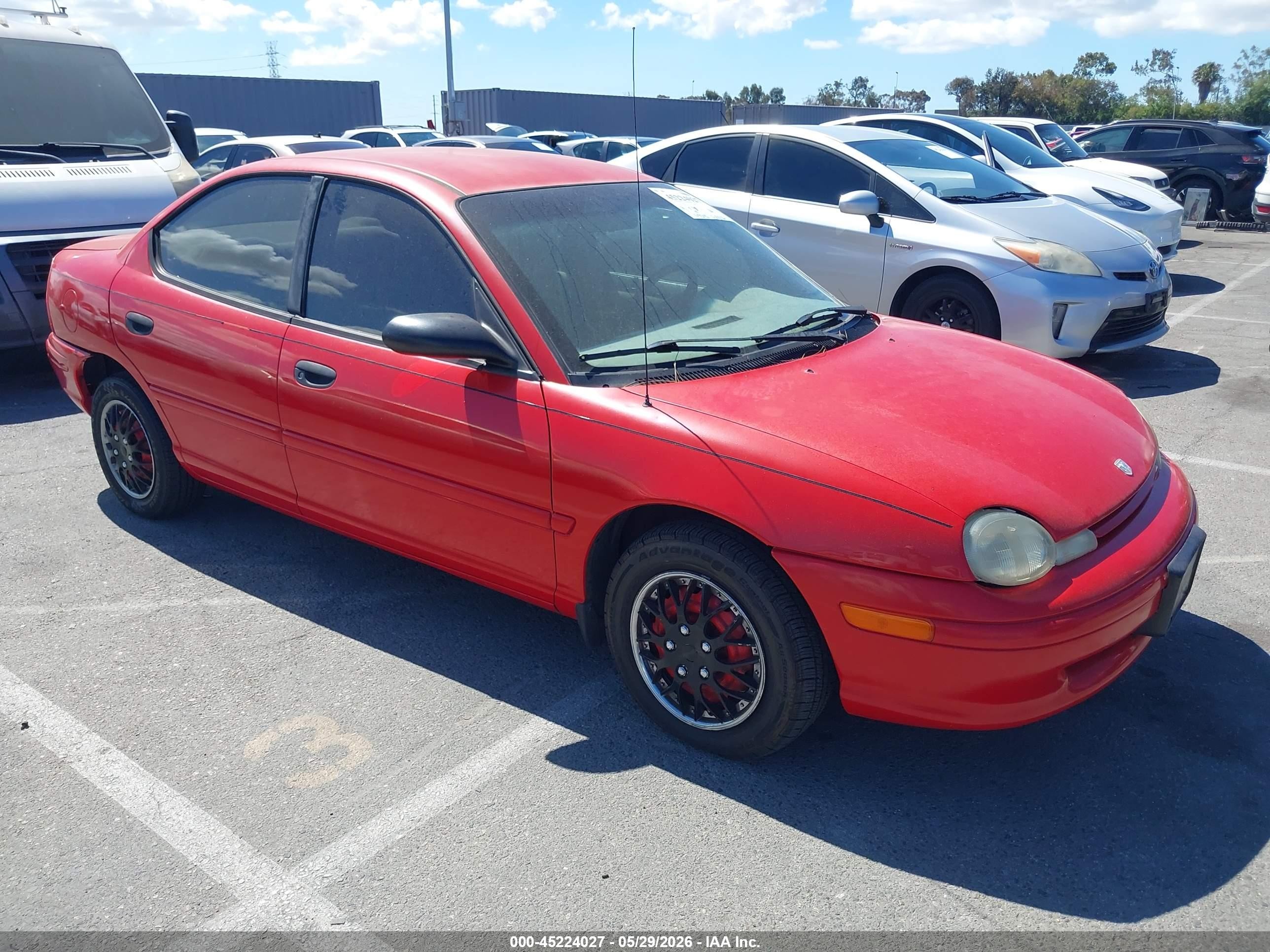 1998 Dodge Neon Competition, VIN 1B3ES47C7WD670803 — Normal wear