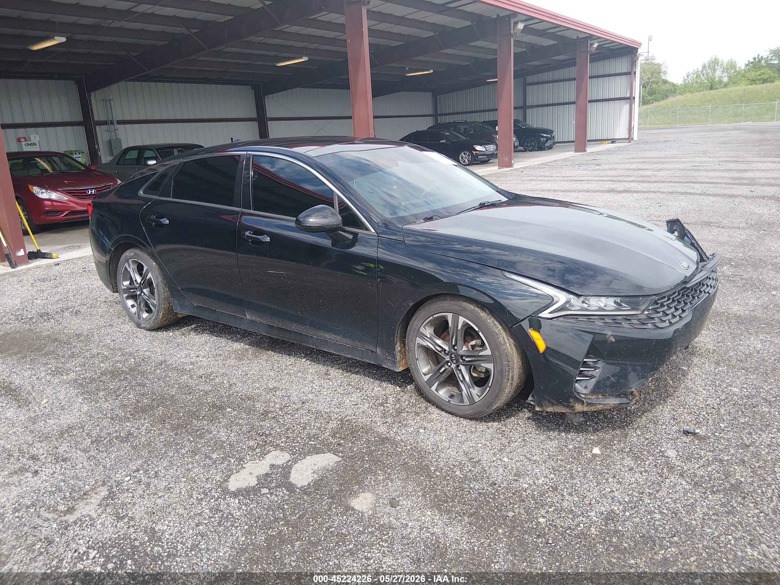 2021 Kia K5 EX, VIN 5XXG34J22MG077714 — Front end