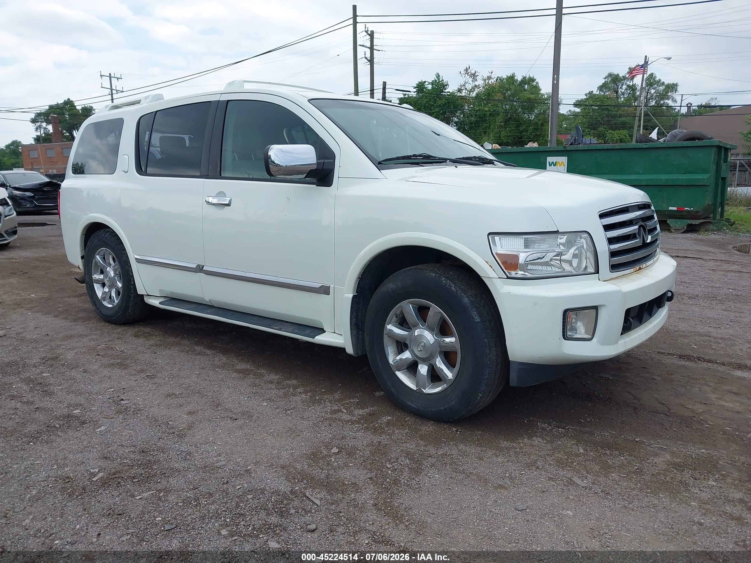 2007 Infiniti QX56, VIN 5N3AA08C37N803384 — Rear end