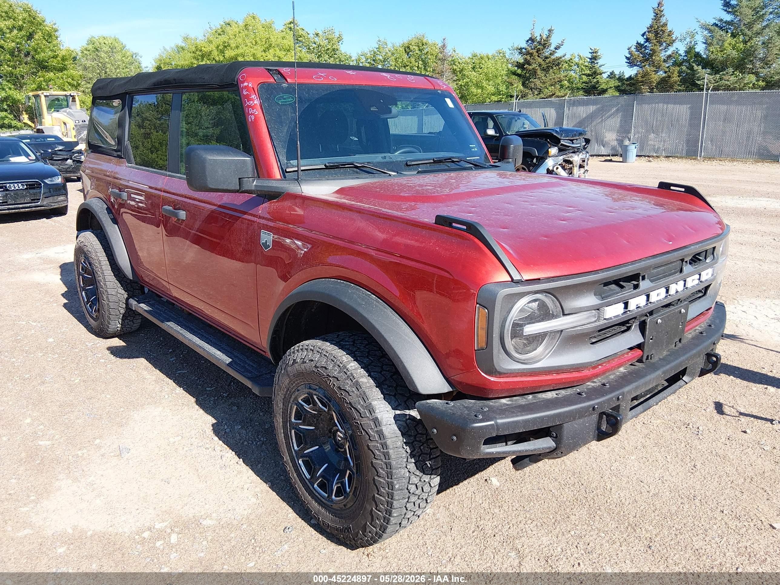 2022 Ford Bronco Black Diamond, VIN 1FMDE5BH0NLB00247 — Hail