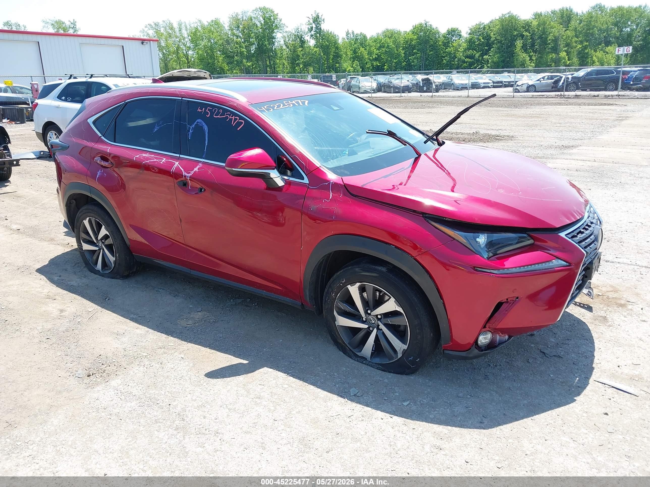 2019 Lexus NX 300, VIN JTJBARBZ9K2185319 — Vandalism