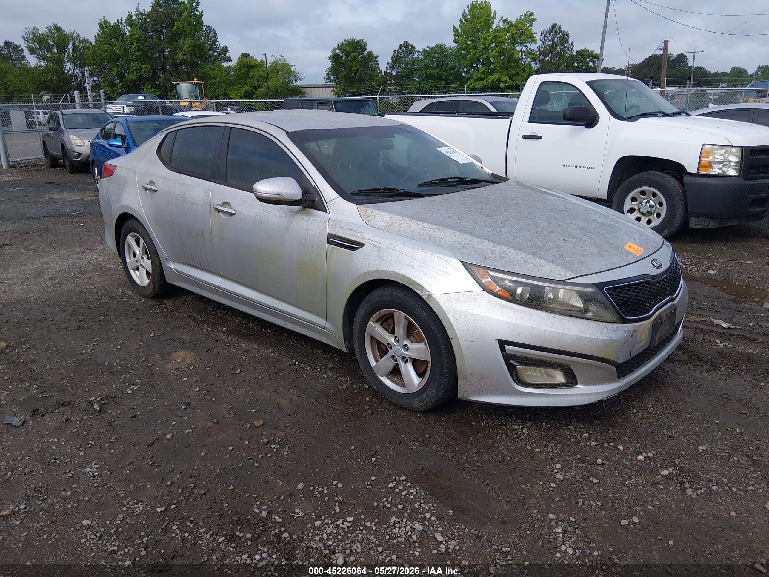 2014 Kia Optima LX, VIN KNAGM4A70E5499444 — Normal wear
