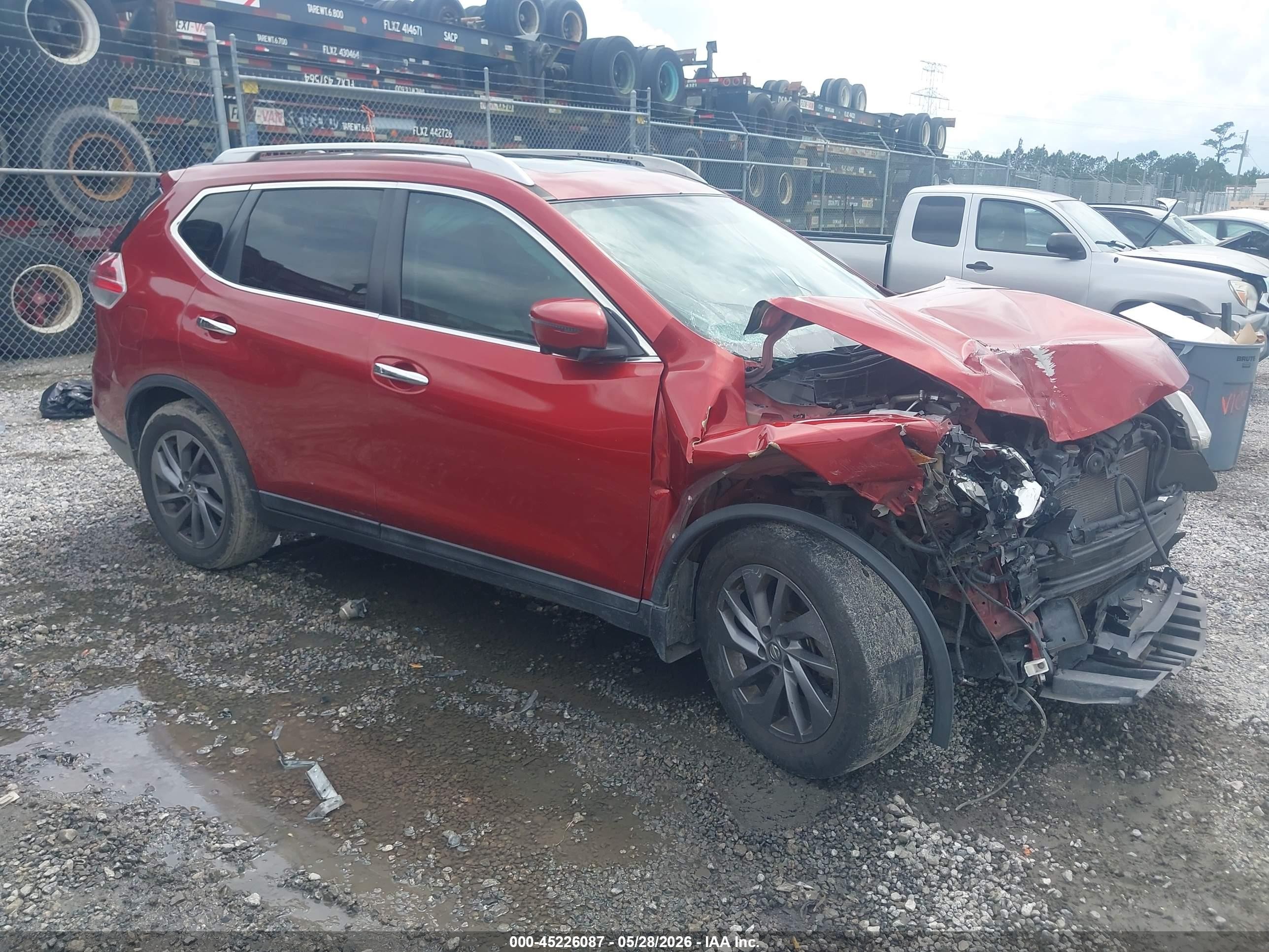 2016 Nissan Rogue SL, VIN 5N1AT2MT8GC871437 — Перед