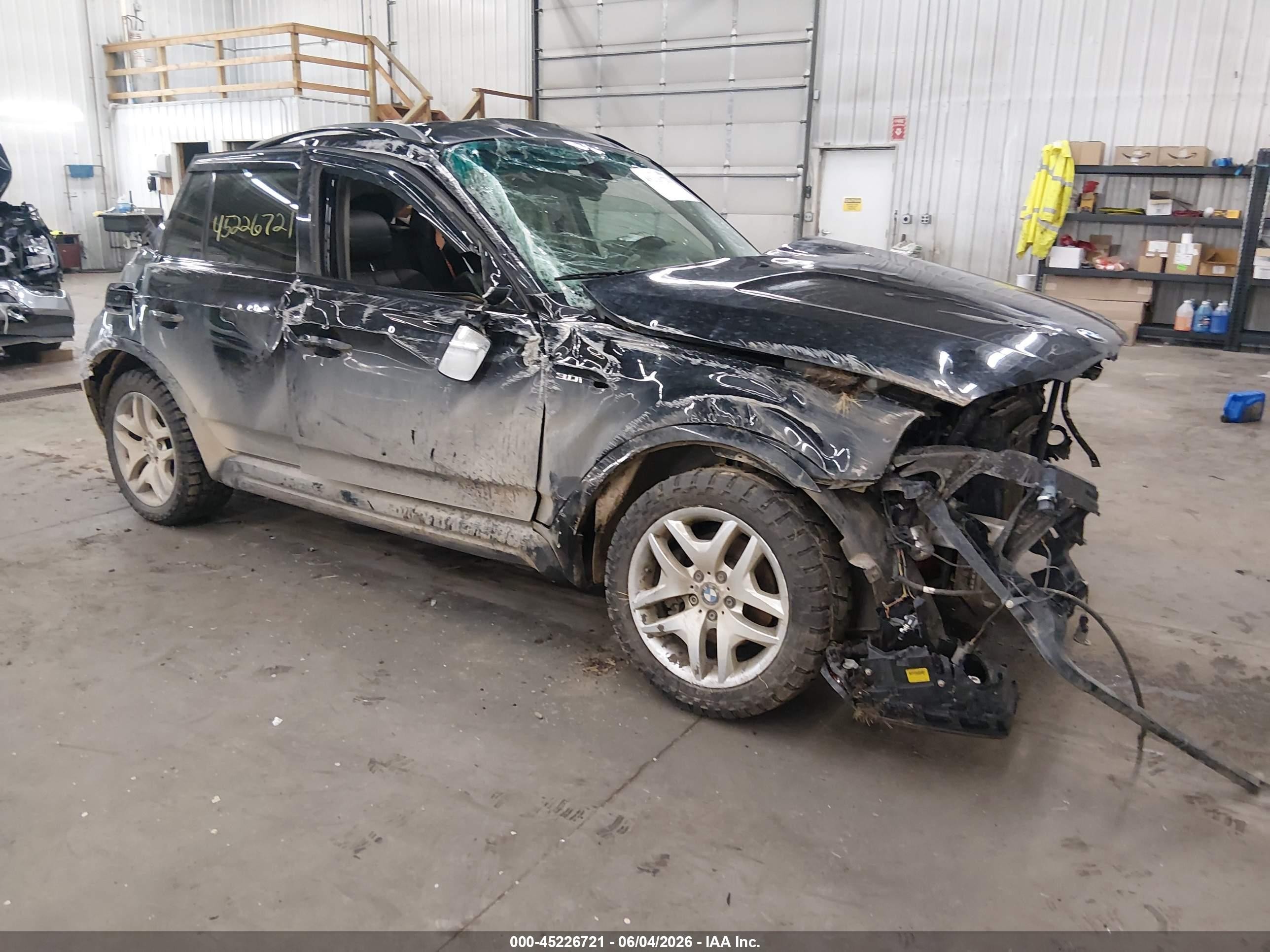 2006 BMW X3 3.0i, VIN WBXPA93486WG80871 — Опрокидывание