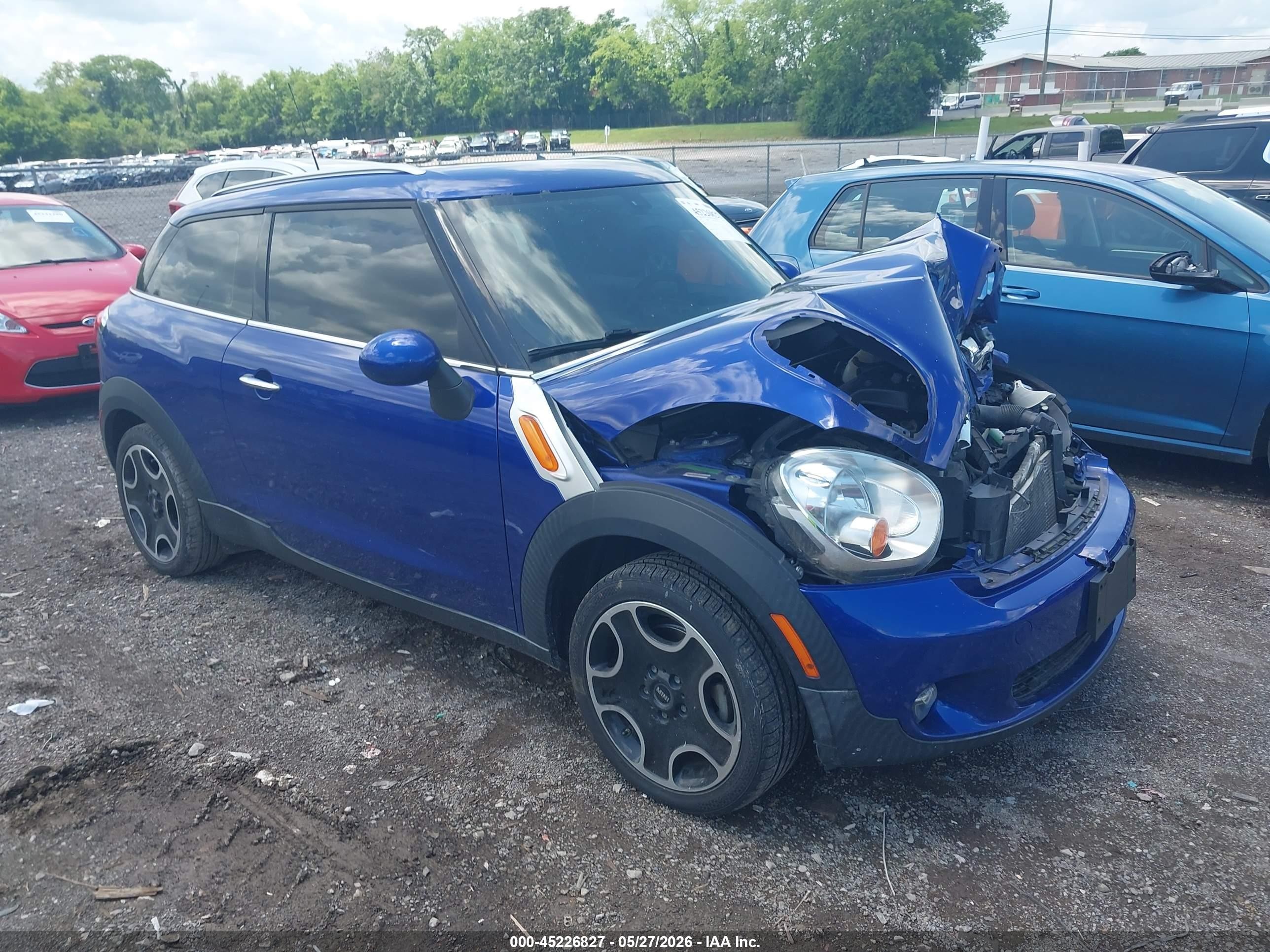 2013 MINI Paceman, VIN WMWSS1C51DWN94307 — Front end