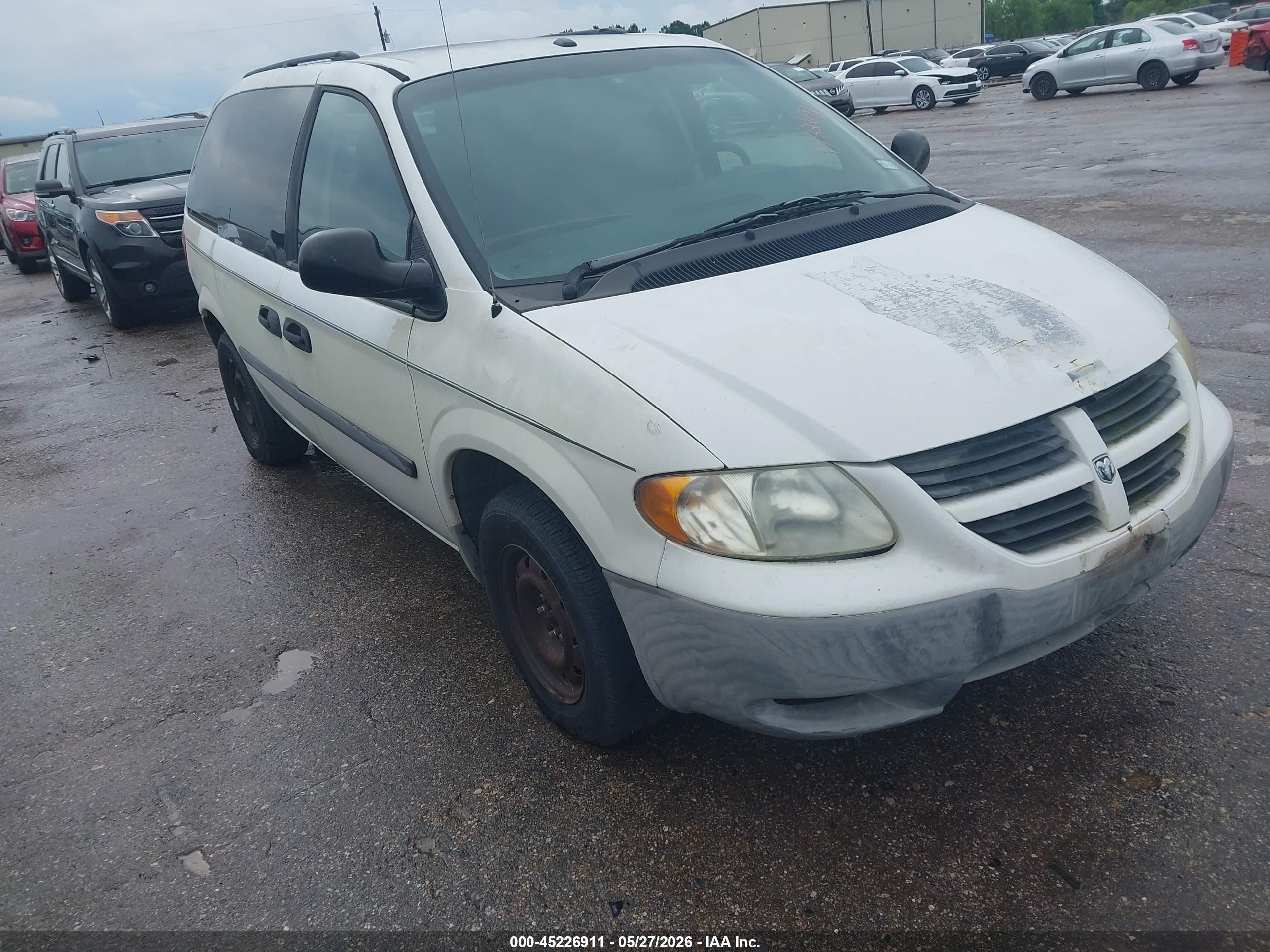 2007 Dodge Caravan SE, VIN 1D4GP25R47B176306 — Обычный износ