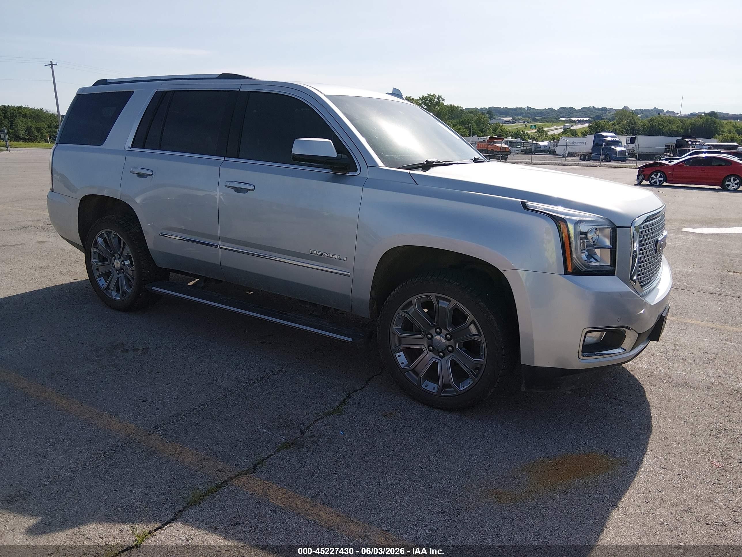 2015 GMC Yukon Denali, VIN 1GKS2CKJXFR677253 — Hail