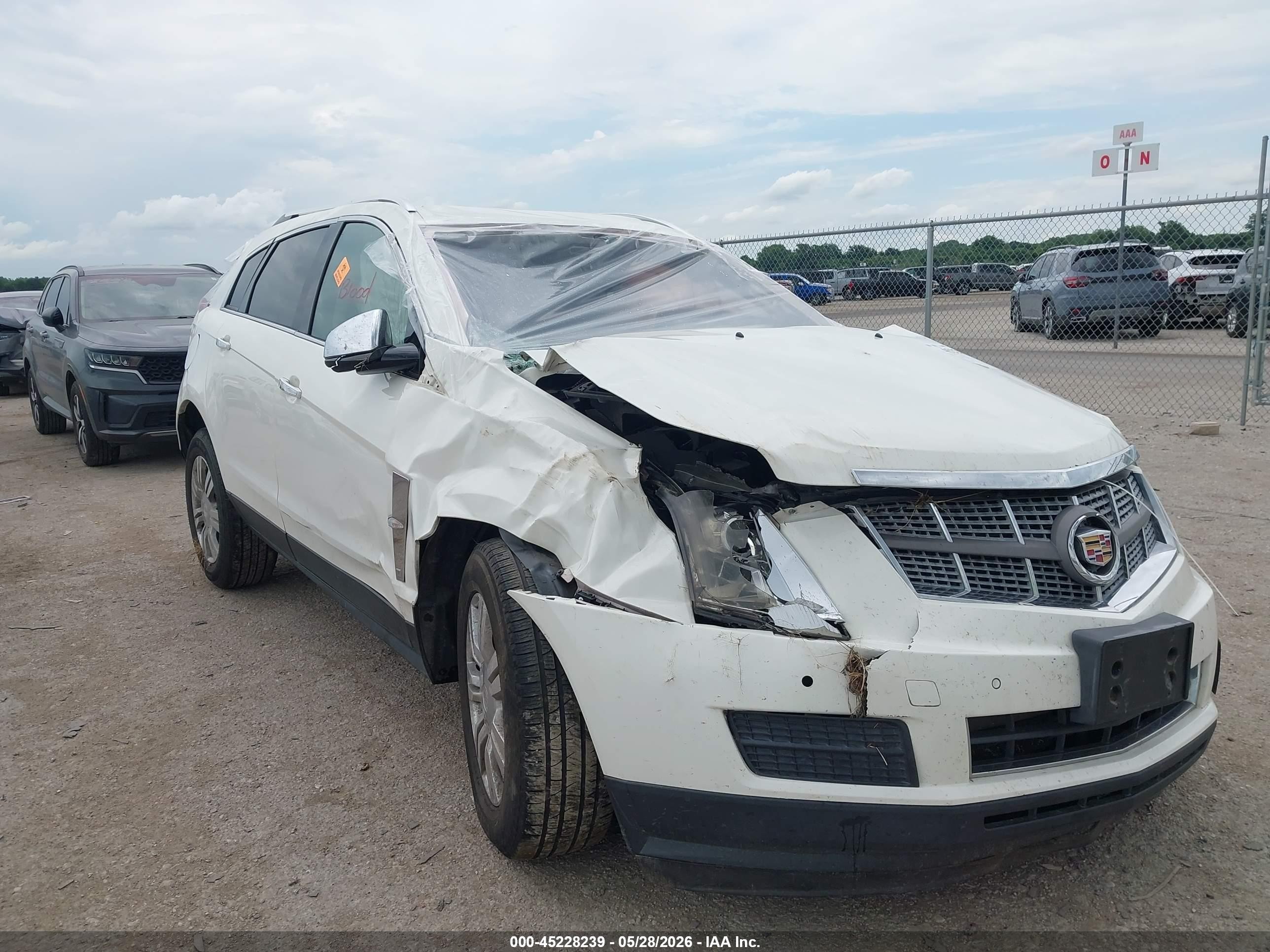 2012 Cadillac SRX Luxury Collection, VIN 3GYFNAE30CS550150 — Biohazard / chemical