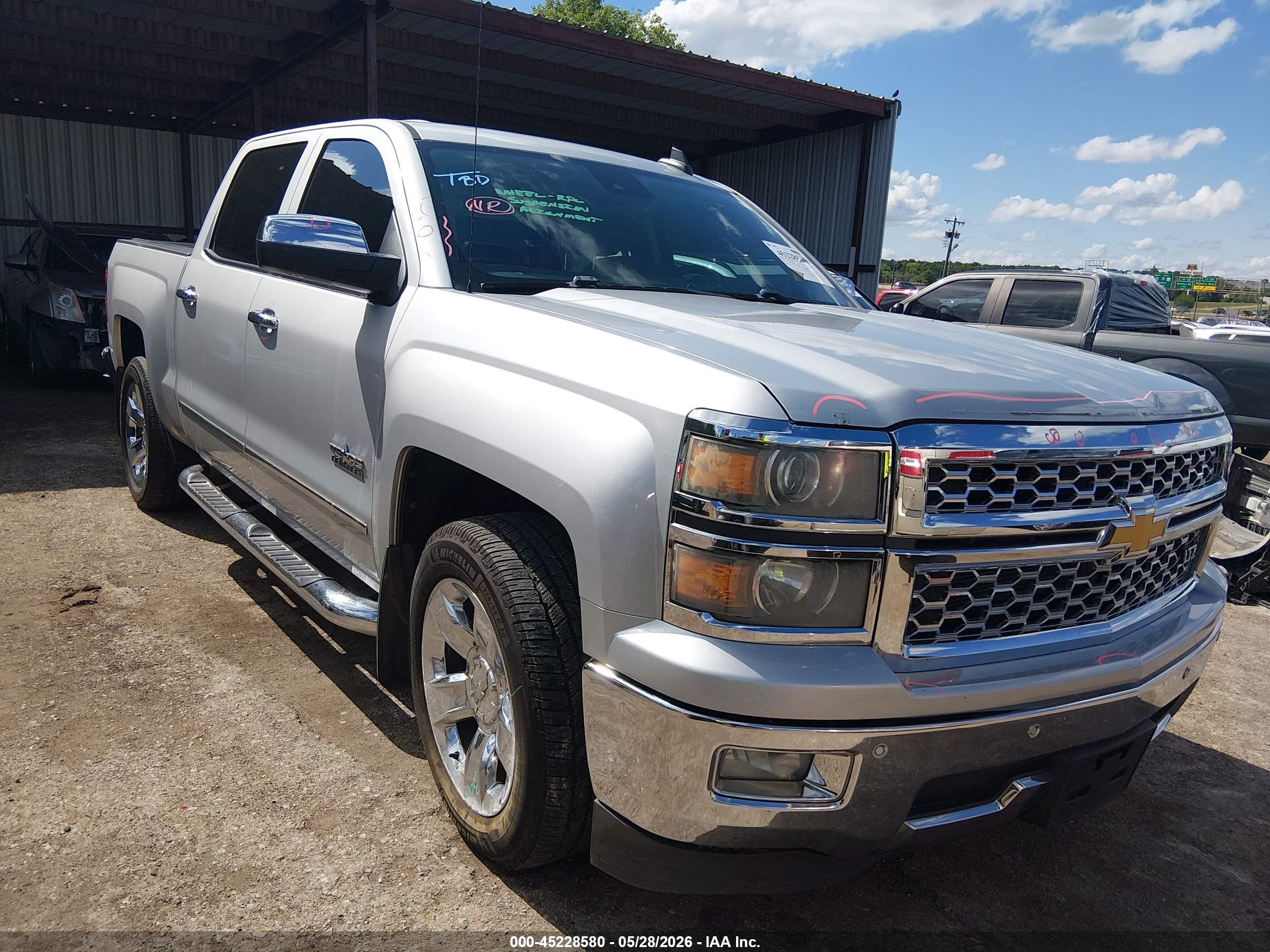 2015 Chevrolet Silverado 1500 LTZ, VIN 3GCPCSEC6FG264638 — Hail