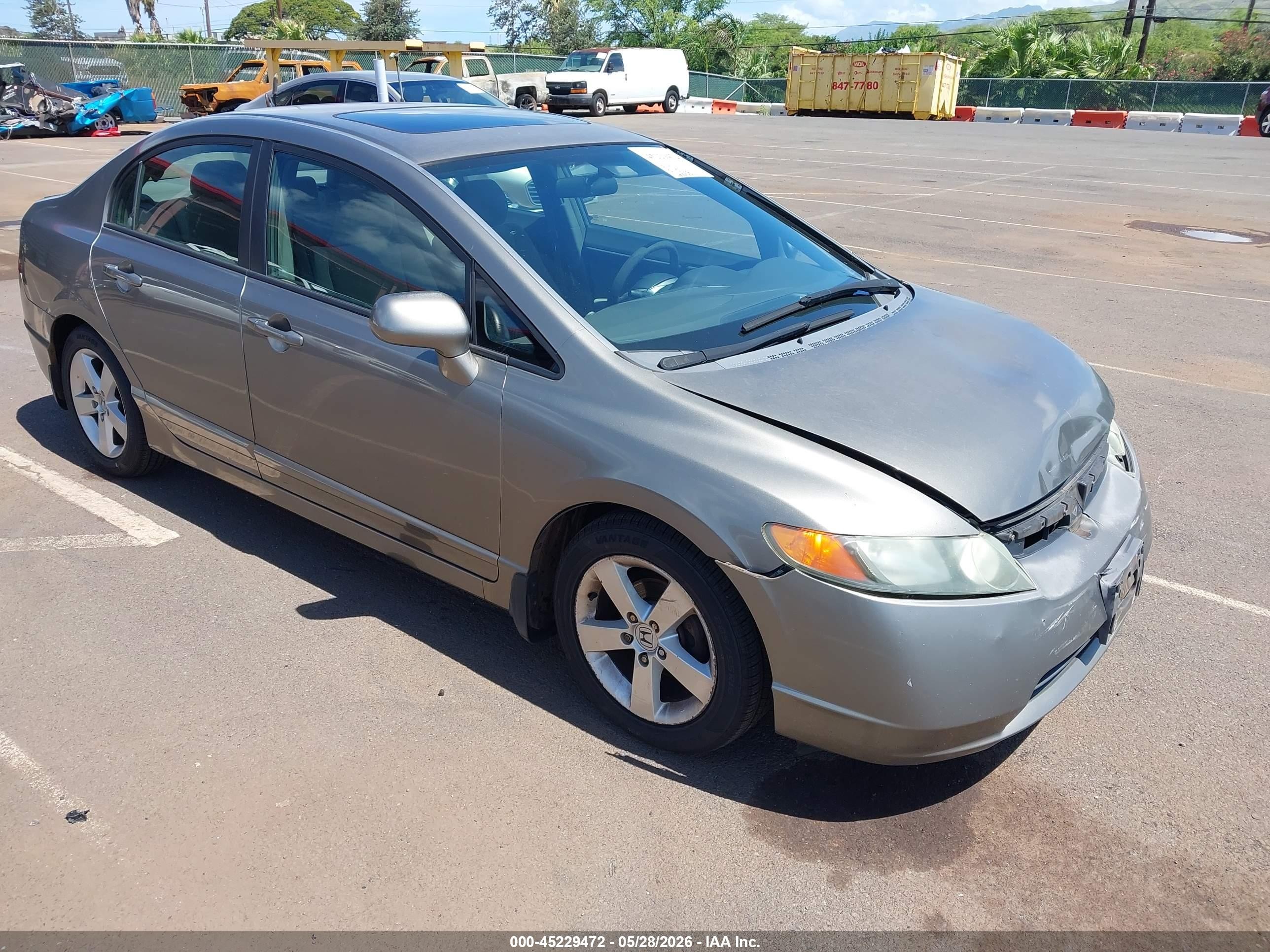 2007 Honda Civic EX, VIN 1HGFA16817L062169 — Front end