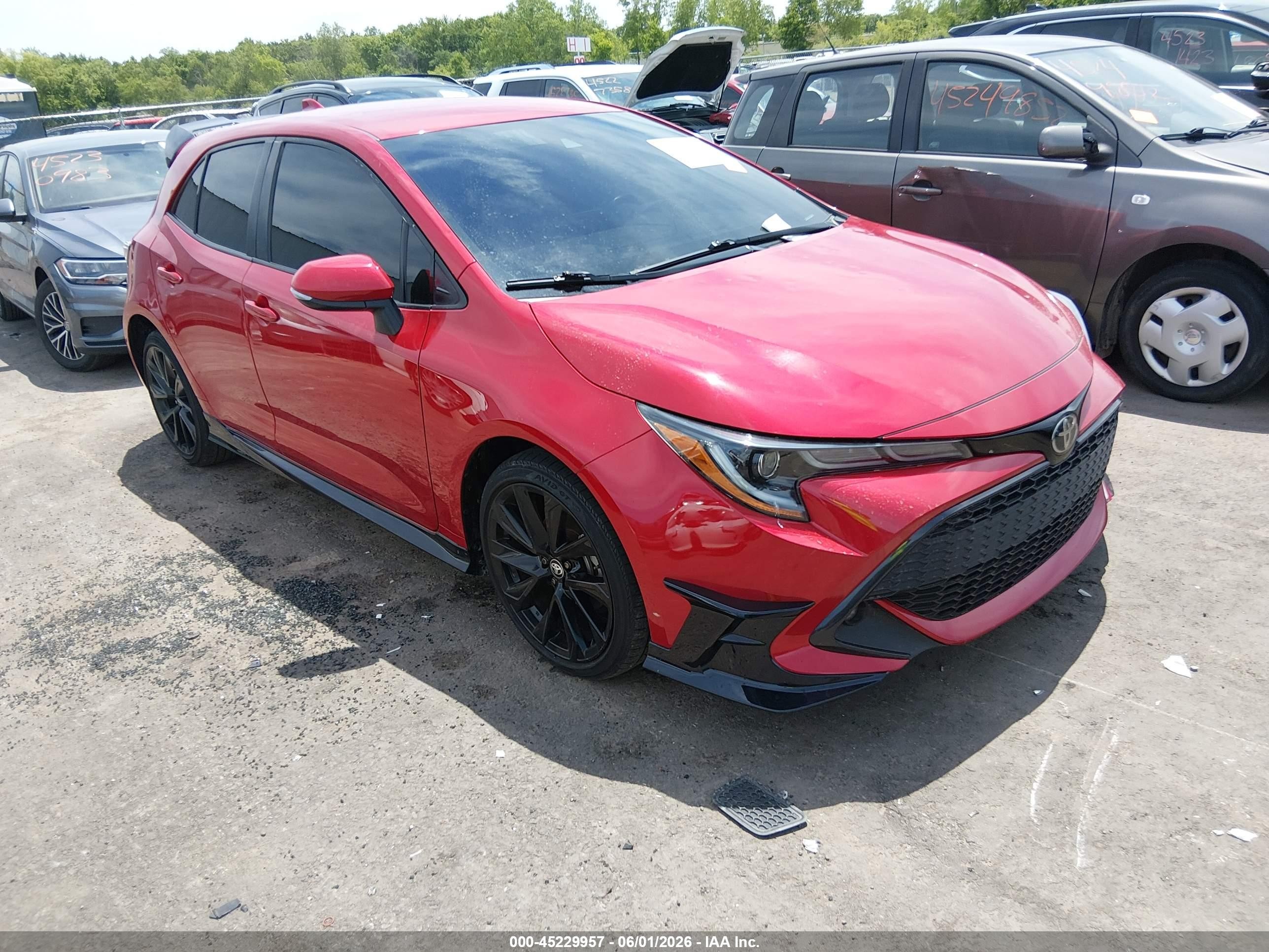 2021 Toyota Corolla SE, VIN JTND4MBE6M3109553 — Hail