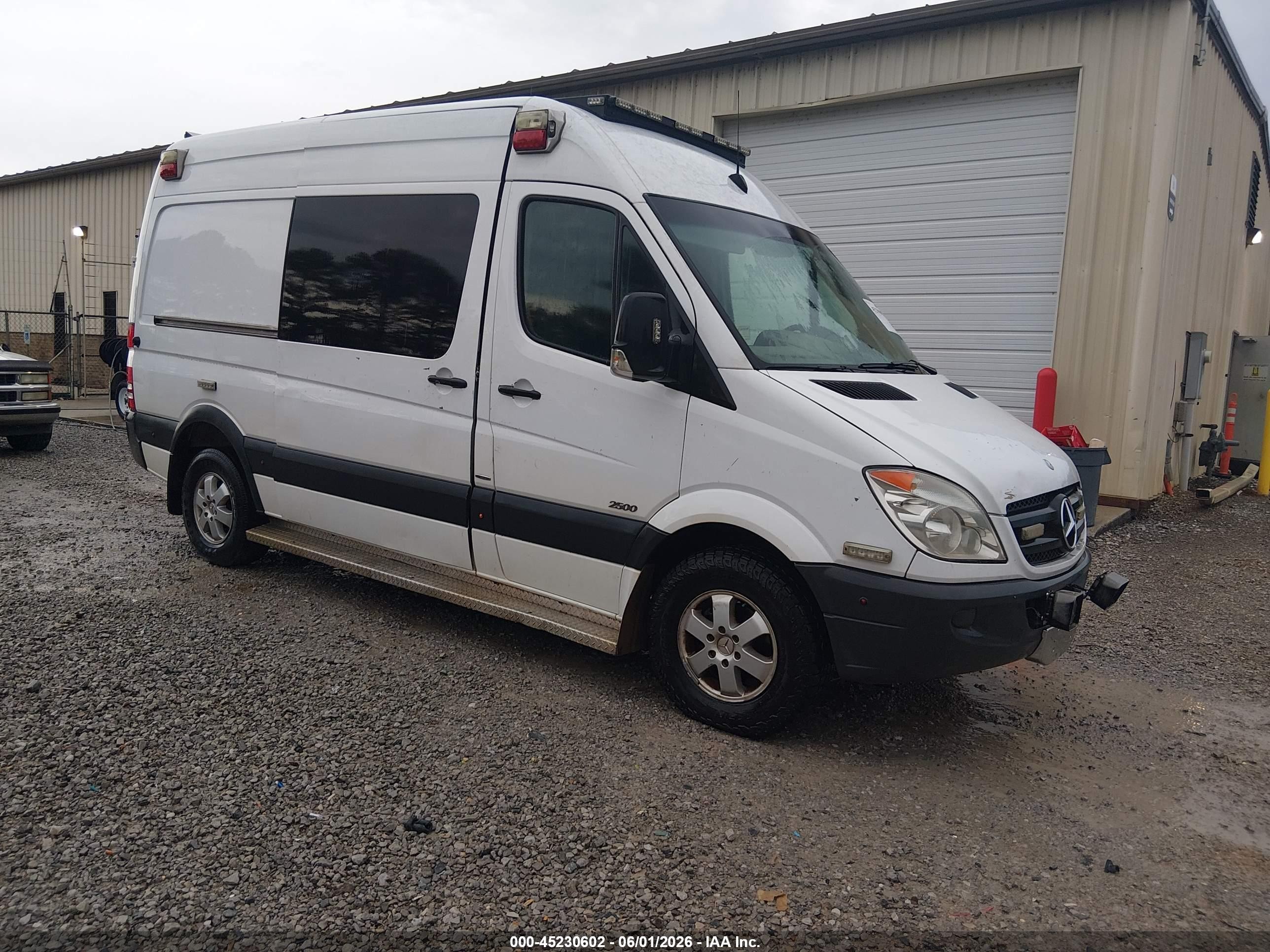 2013 Mercedes-Benz Sprinter Cargo Worker, VIN WD3PE7CD0D5758818 — Rear end