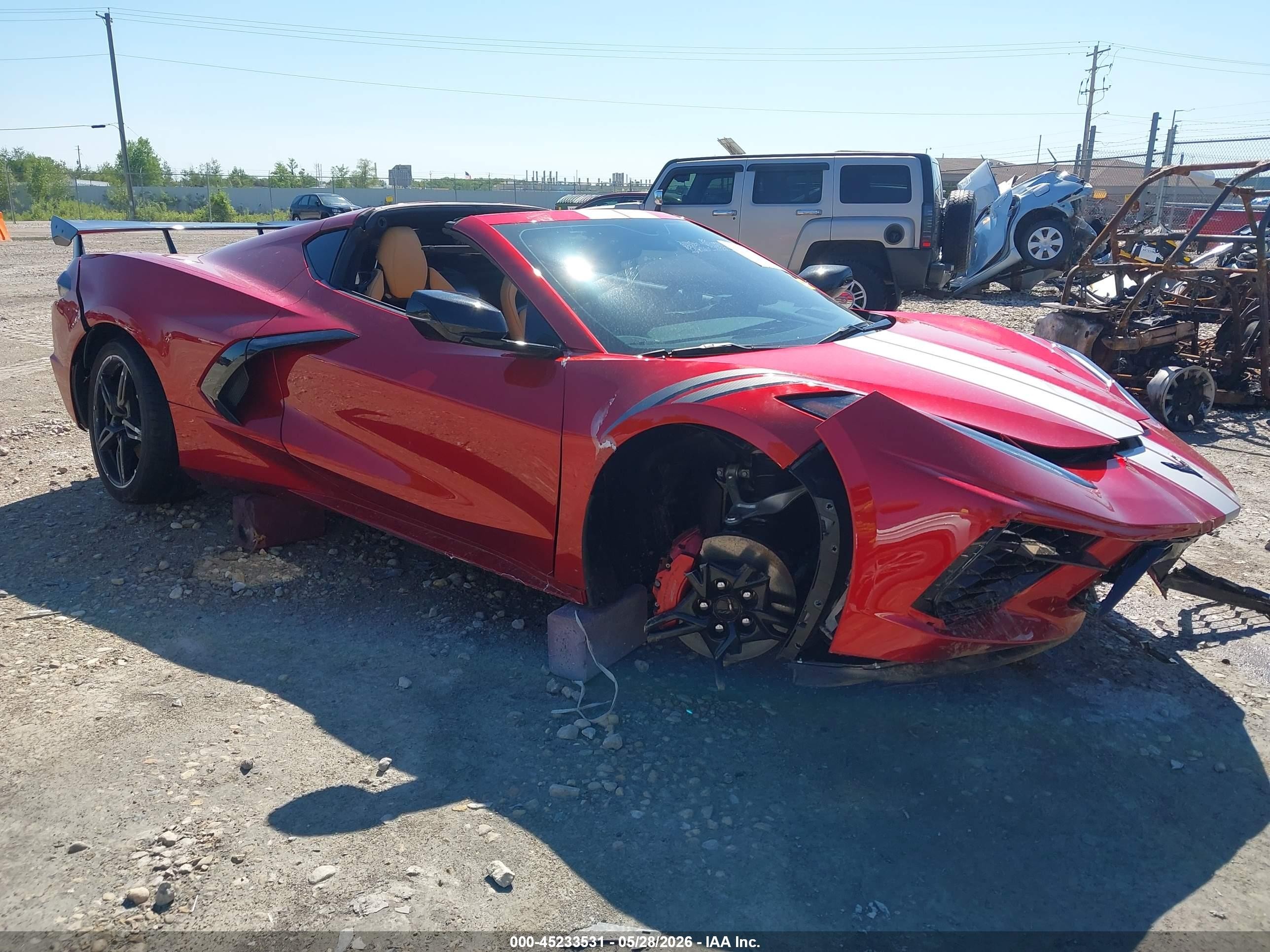 2022 Chevrolet Corvette 2LT, VIN 1G1YB2D47N5104784 — Front end