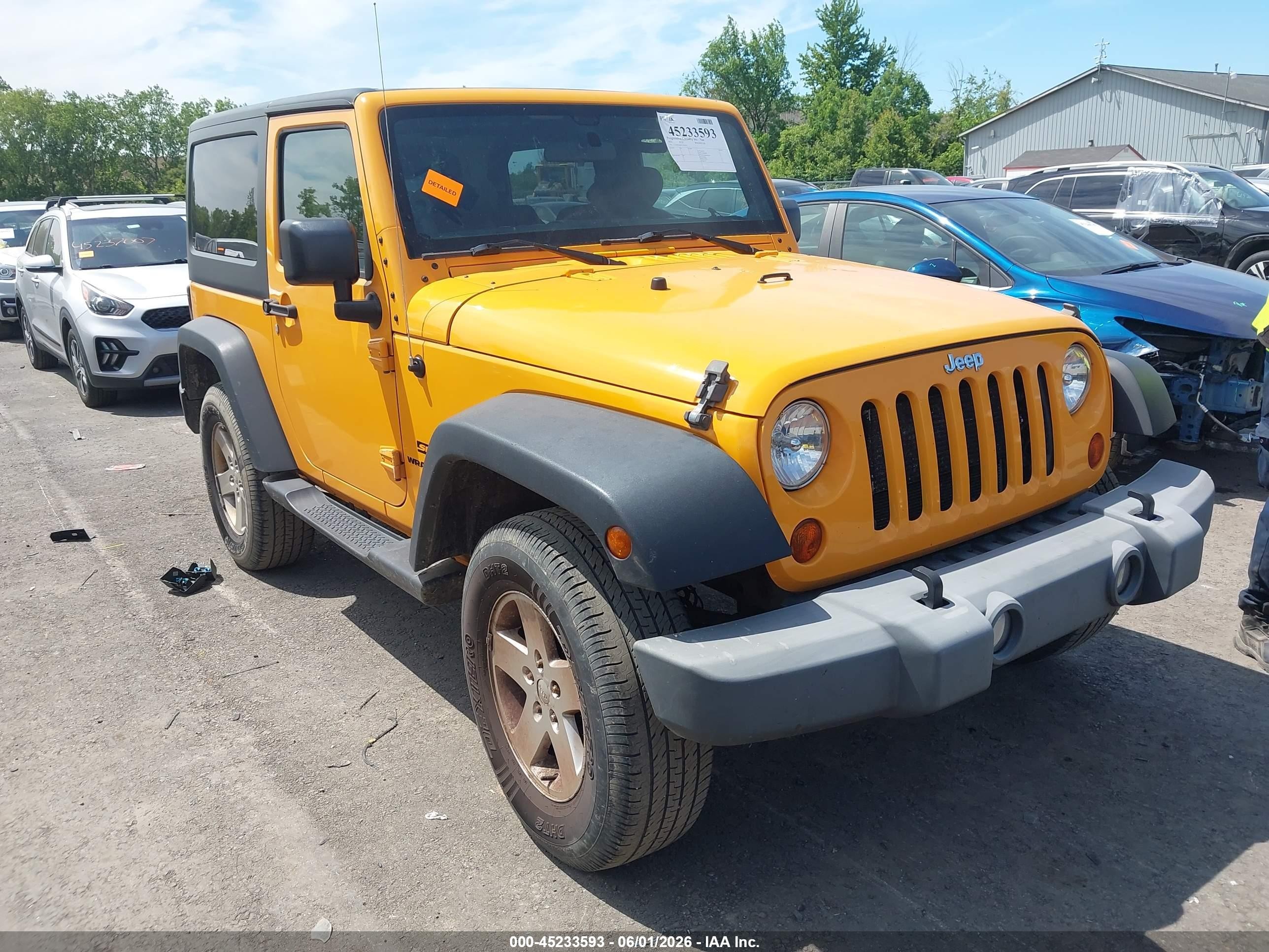 2012 Jeep Wrangler Sport, VIN 1C4AJWAG9CL181103 — Hail