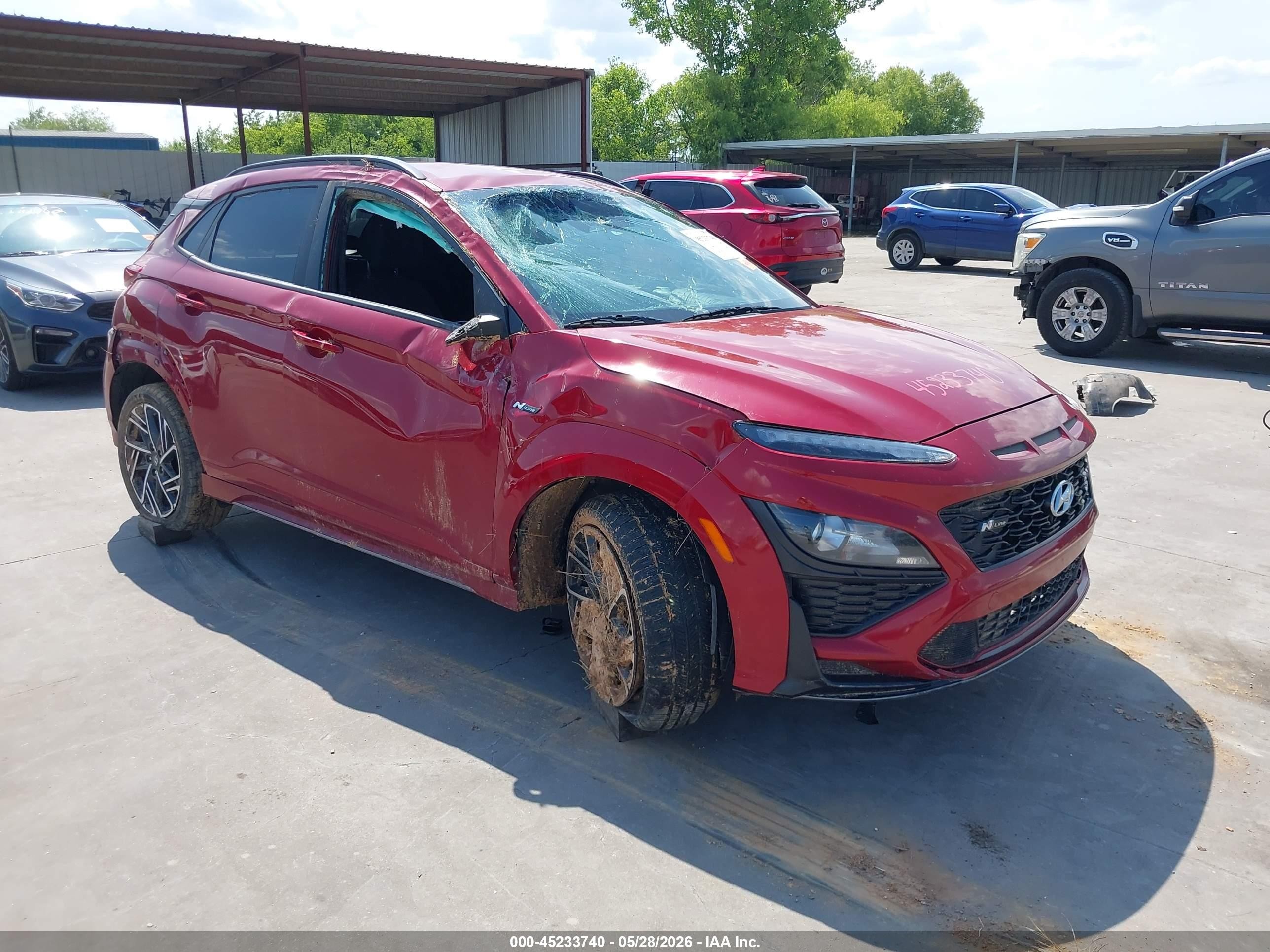 2022 Hyundai Kona N Line, VIN KM8K33A33NU905323 — Rollover