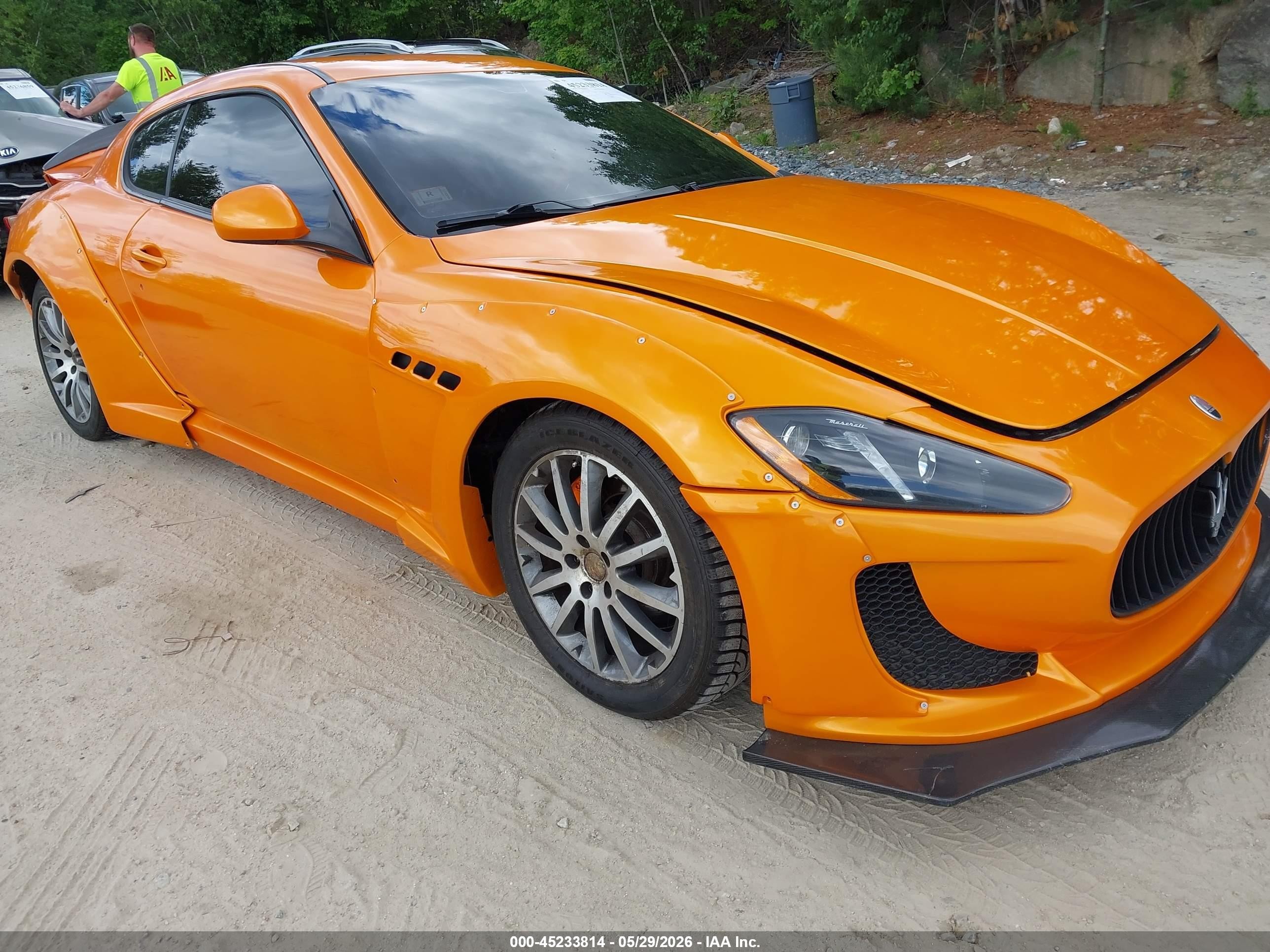 2013 Maserati GranTurismo Sport, VIN ZAM45VLA0D0070622 — Rear end