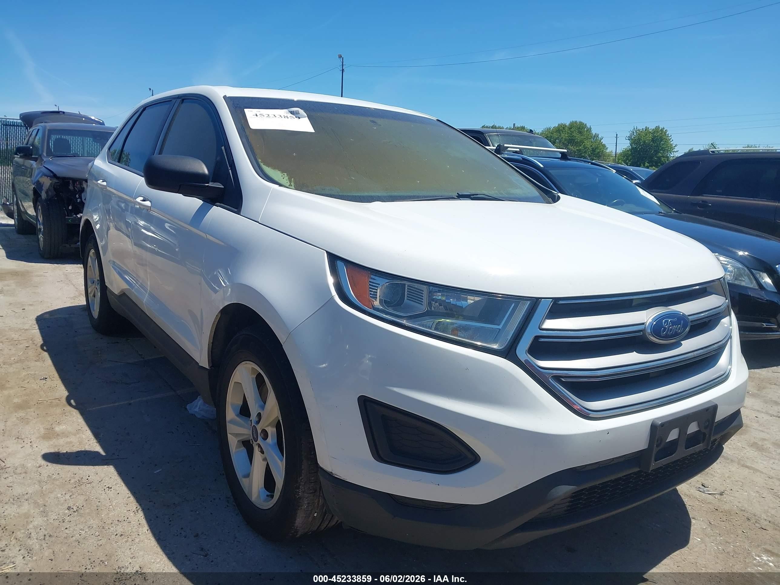 2017 Ford Edge SE, VIN 2FMPK4G98HBC62102 — Interior fire
