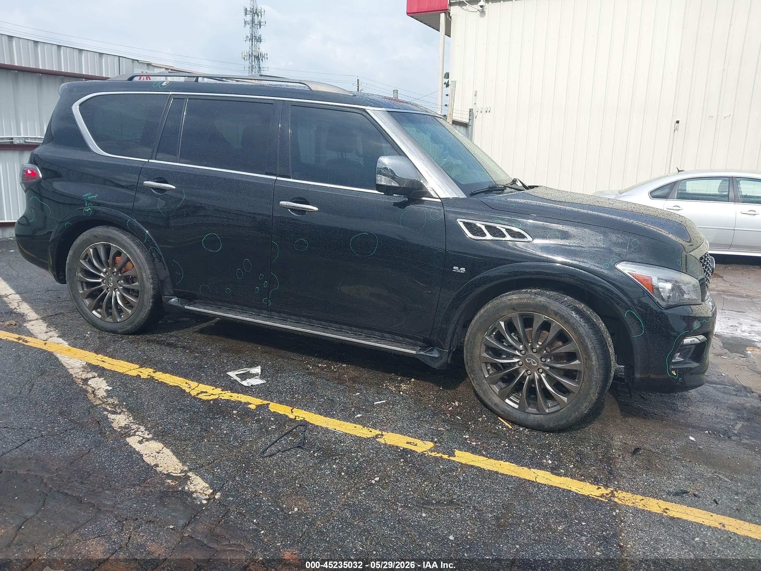 2016 Infiniti QX80, VIN JN8AZ2NE3G9125921 — После угона