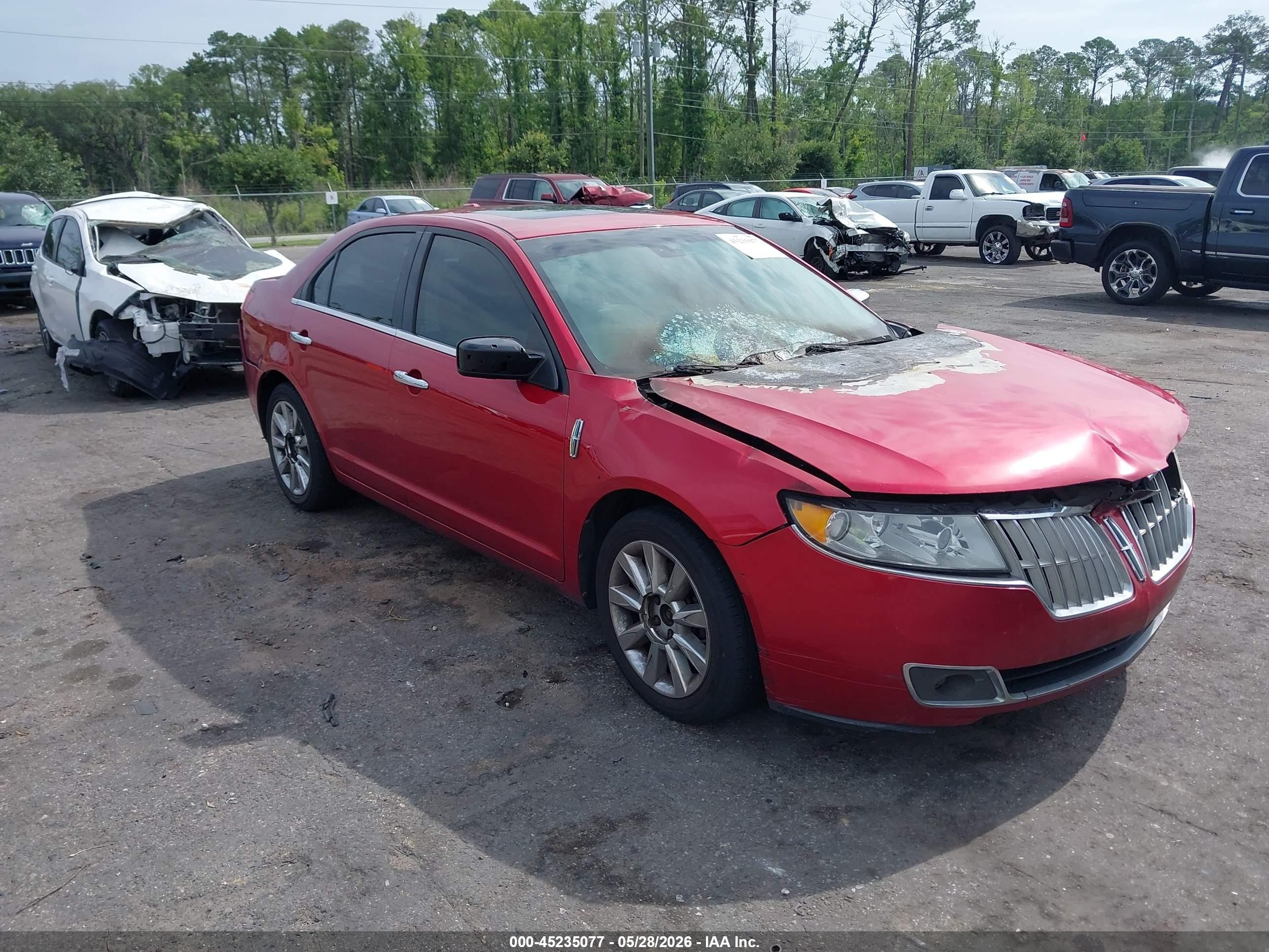 2011 Lincoln MKZ, VIN 3LNHL2GC4BR752384 — Engine fire